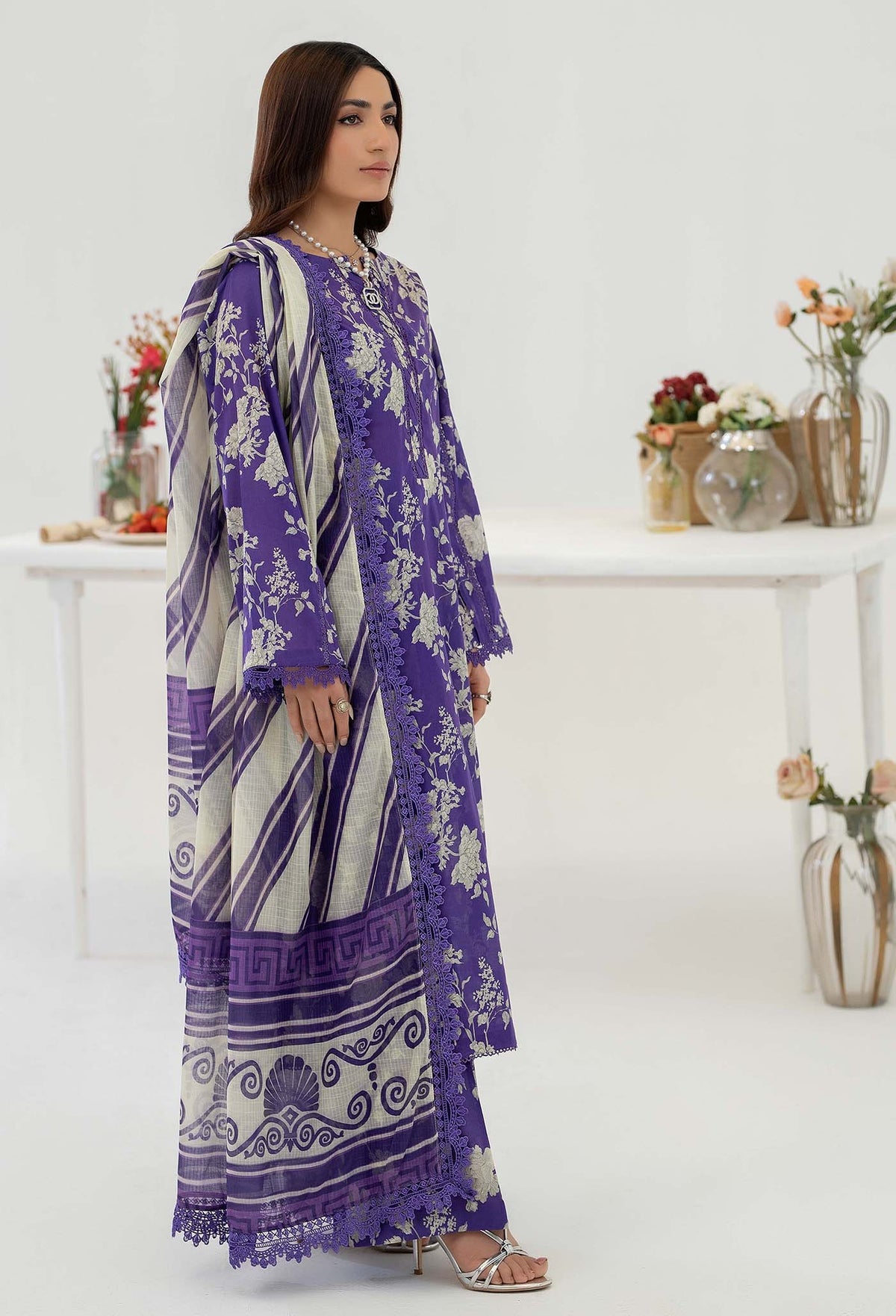 ADNAN'S LIBAS Printed &Embroidered Ready To Wear Stitched 3PC.