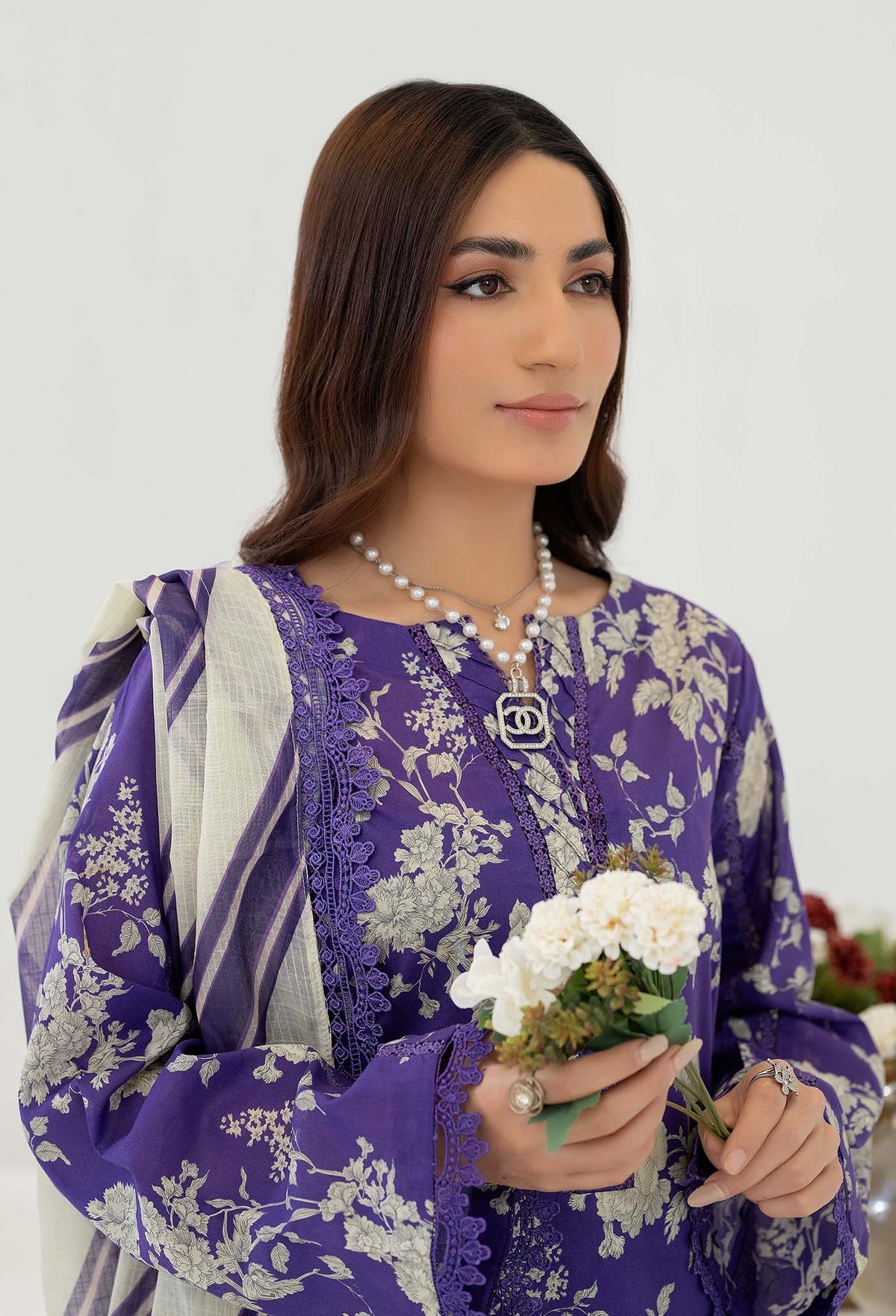 ADNAN'S LIBAS Printed &Embroidered Ready To Wear Stitched 3PC.