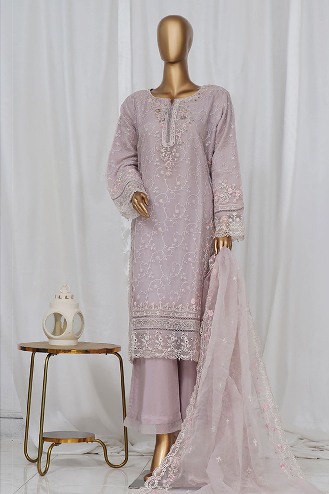 Mahpara by Sada Bahar Stitched 3 Piece Festive Formals Vol-11 Collection'2024-B-34-Plum