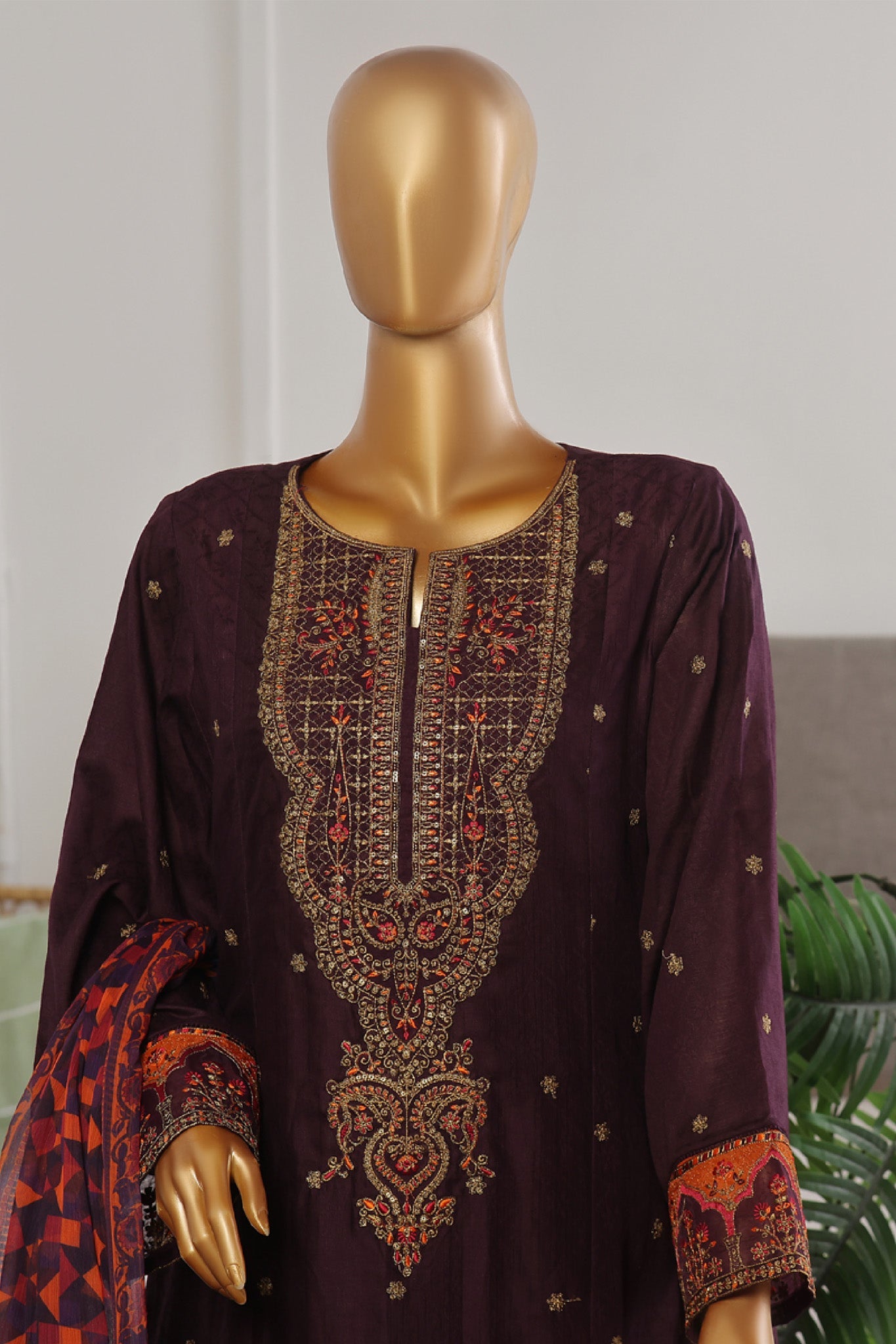 Bin Saeed Embroidered Frocks Jacquard Festive Collection (11)