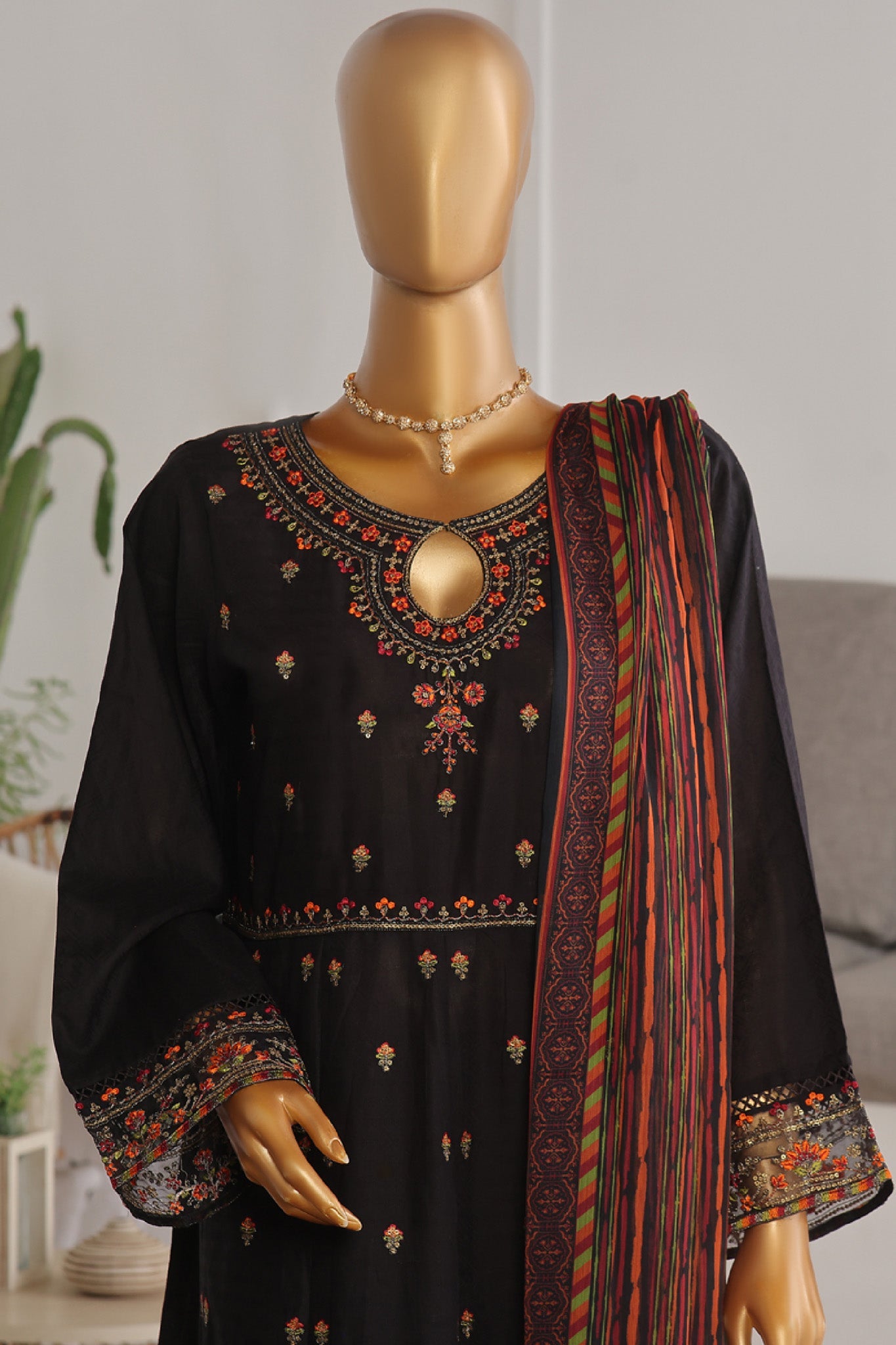 Bin Saeed Embroidered Frocks Jacquard Festive Collection (03)