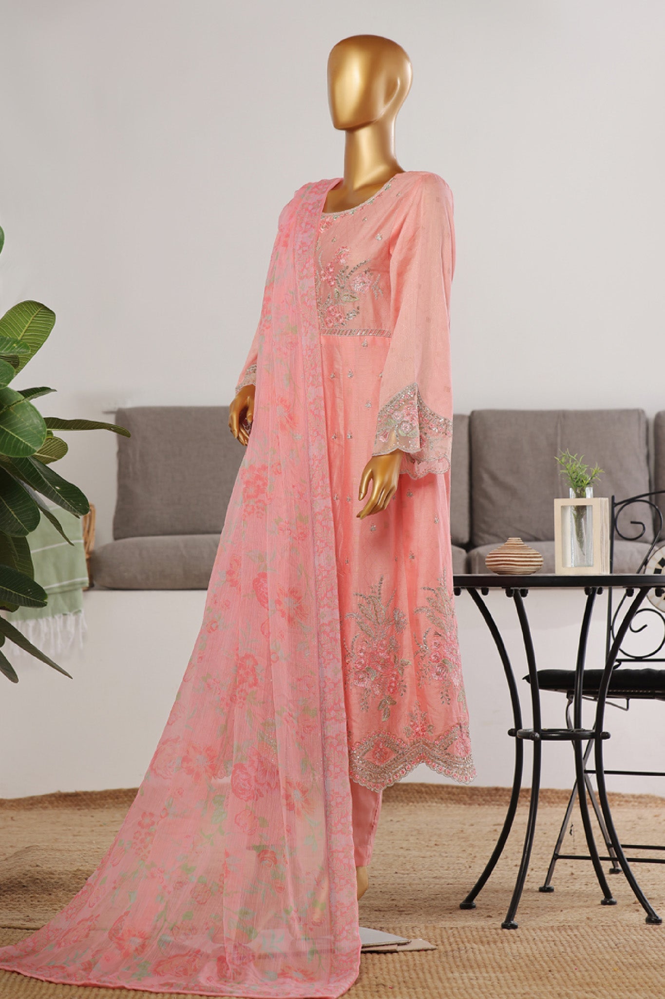 Bin Saeed Embroidered Frocks Jacquard Festive Collection (06)