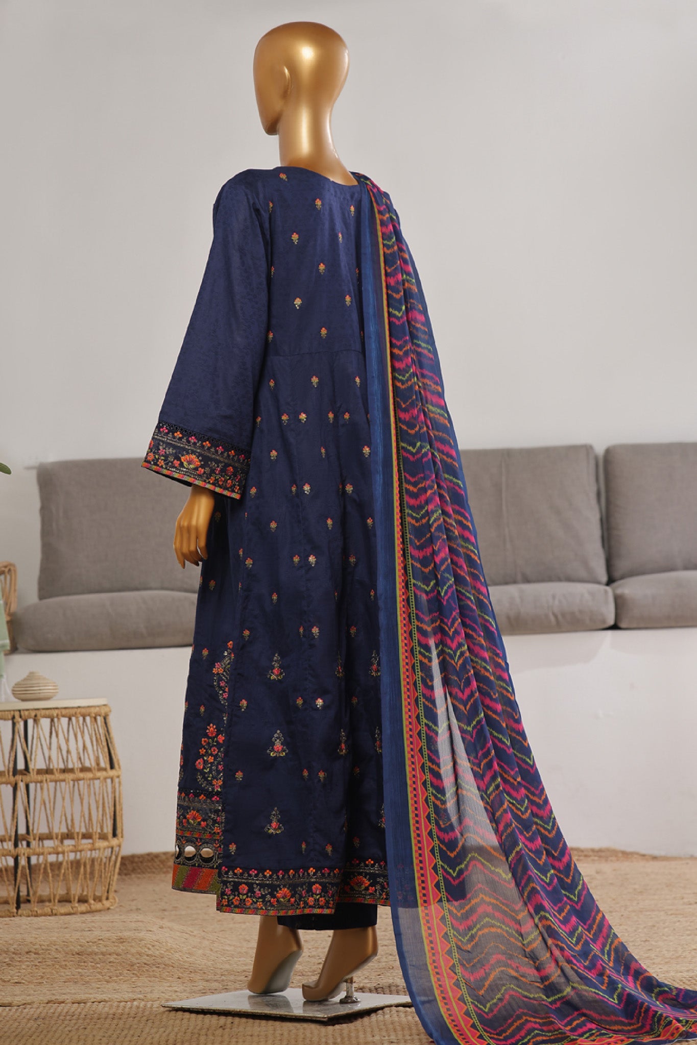 Bin Saeed Embroidered Frocks Jacquard Festive Collection (04)