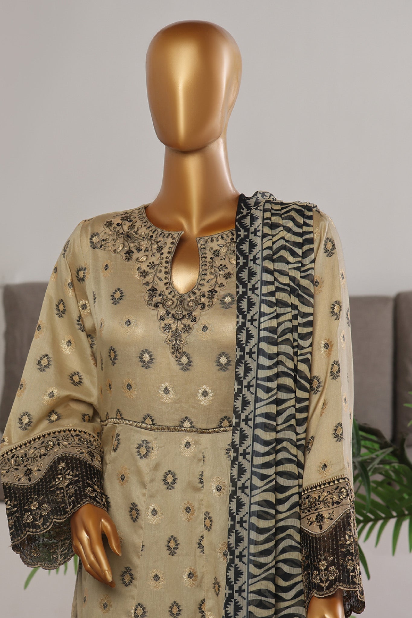 Bin Saeed Embroidered Frocks Jacquard Festive Collection (12)