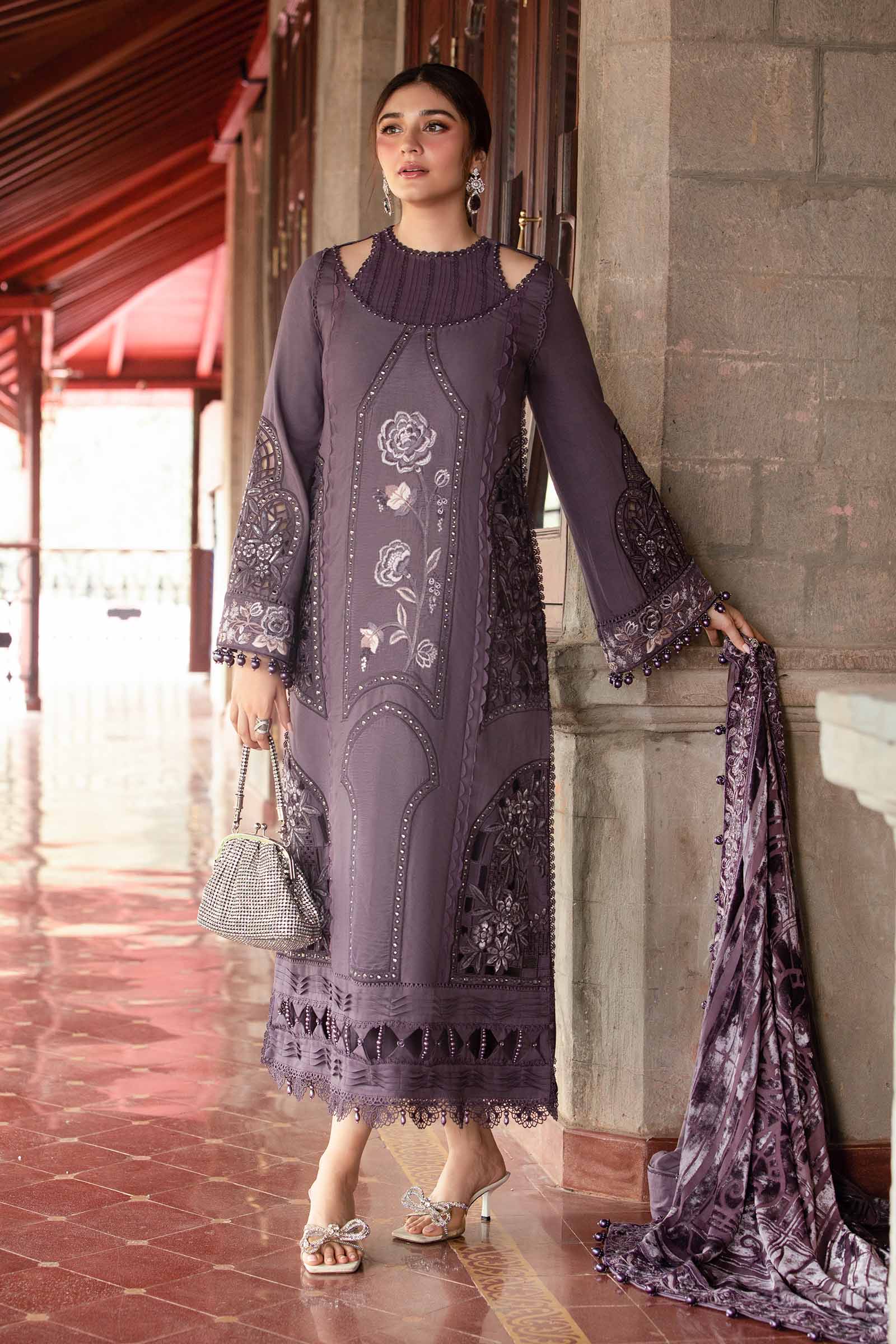 Embroidered Velvet Collection - Maria B - 11