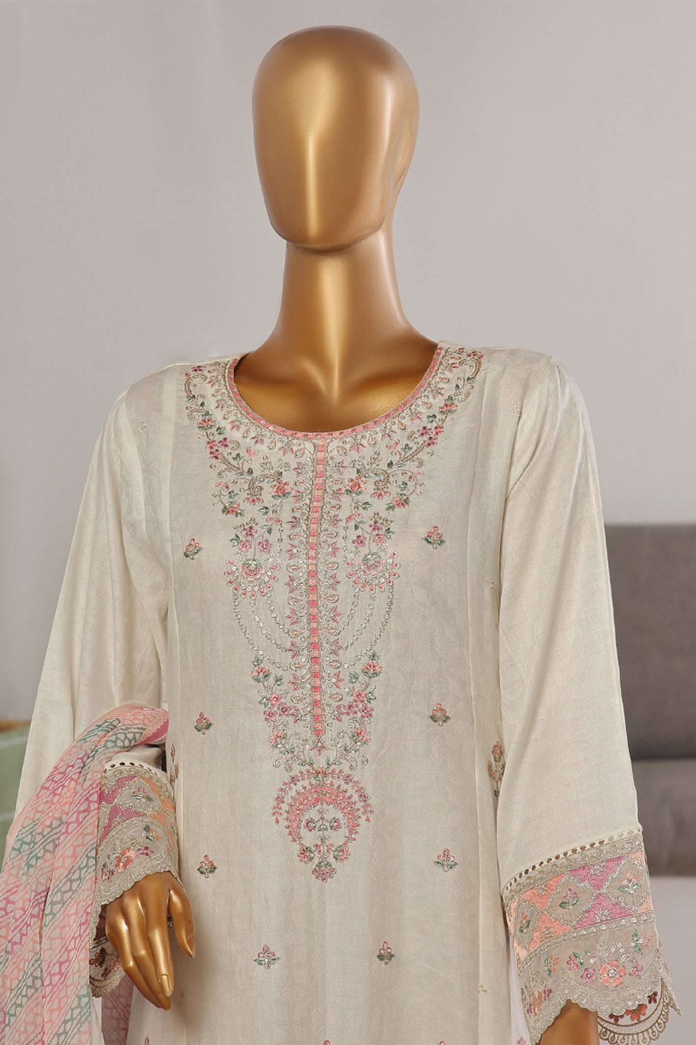 Bin Saeed Embroidered Frocks Jacquard Festive Collection (07)