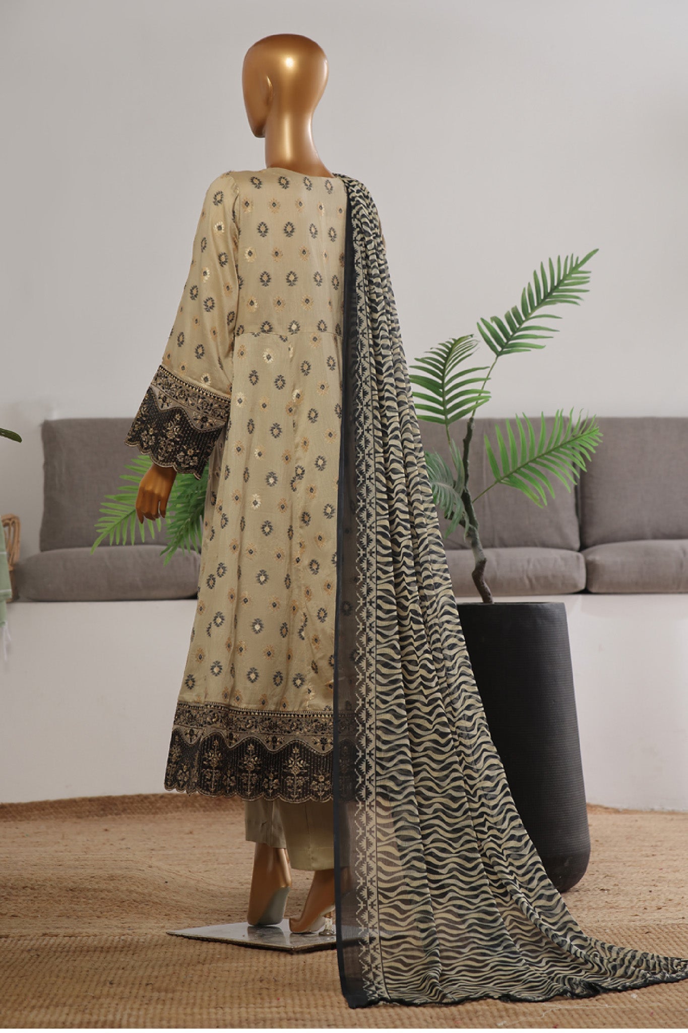 Bin Saeed Embroidered Frocks Jacquard Festive Collection (12)