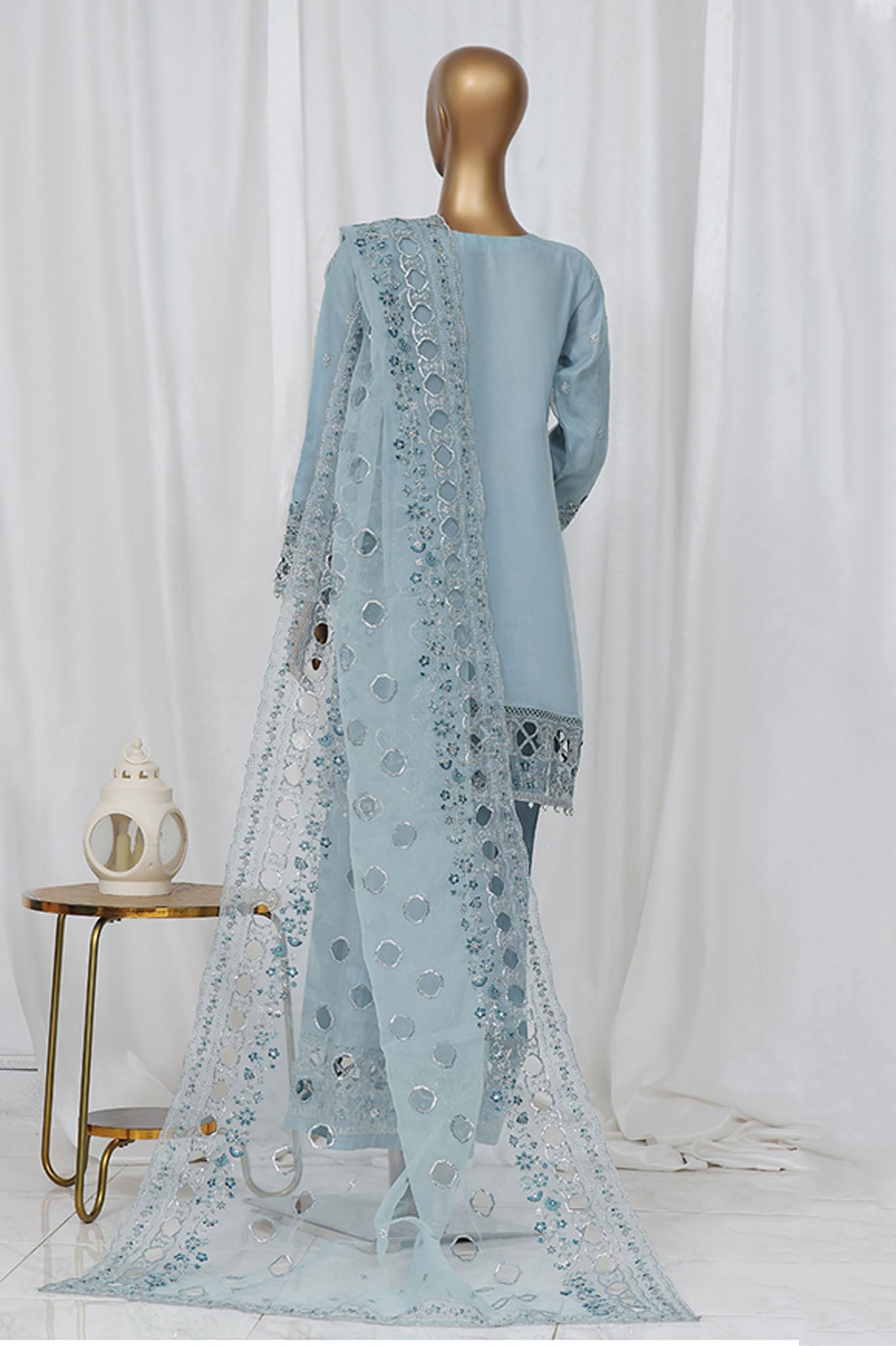 Mahpara by Sada Bahar Stitched 3 Piece Festive Formals Vol-11 Collection'2024-B-32-Azure