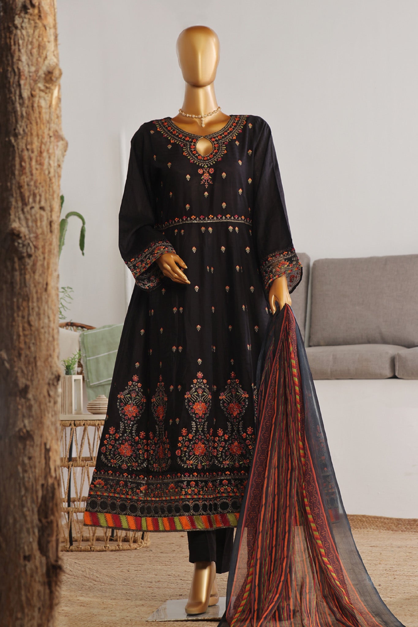 Bin Saeed Embroidered Frocks Jacquard Festive Collection (03)