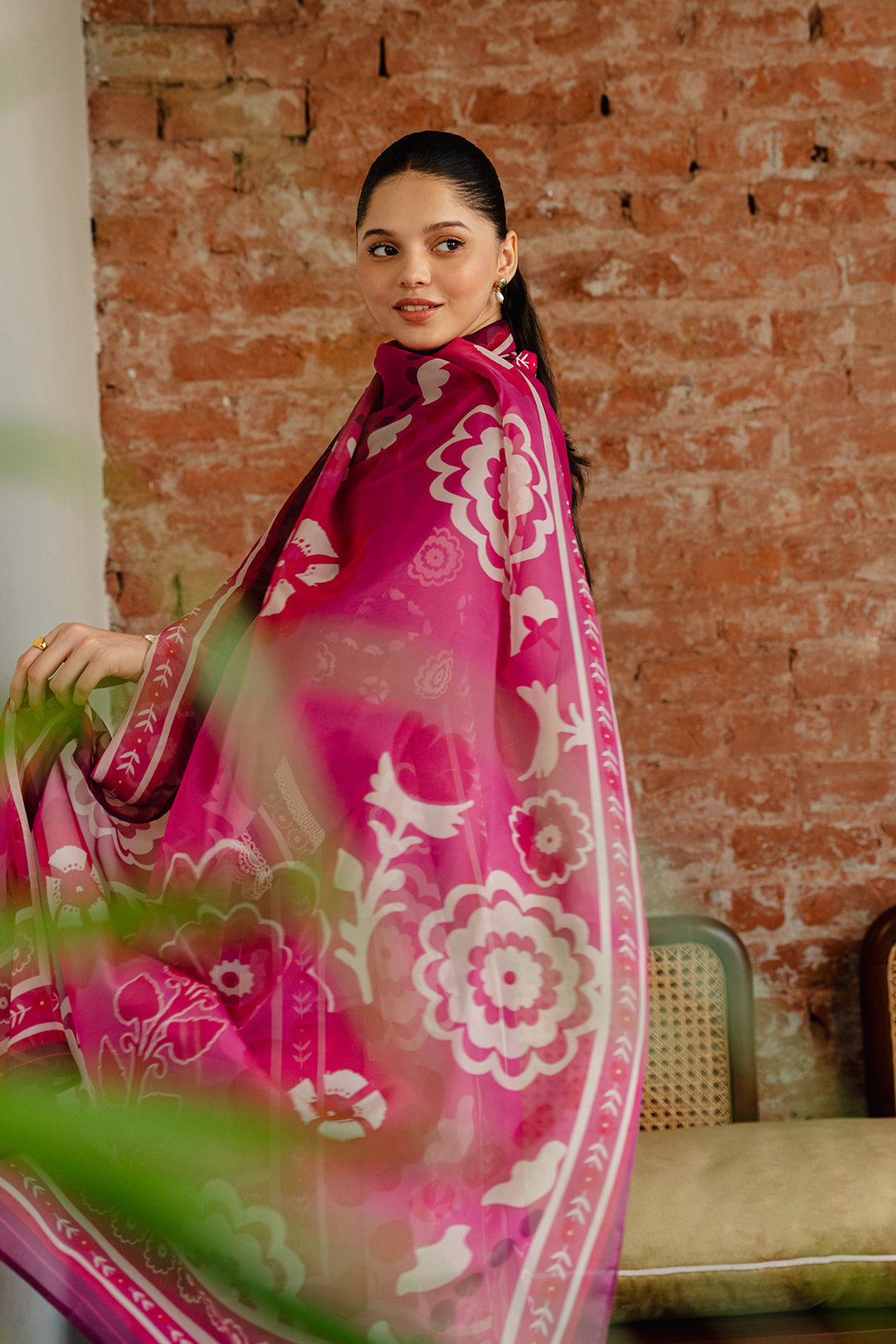 LULUSAR Ateral Dupatta (made in soft silk fabric)