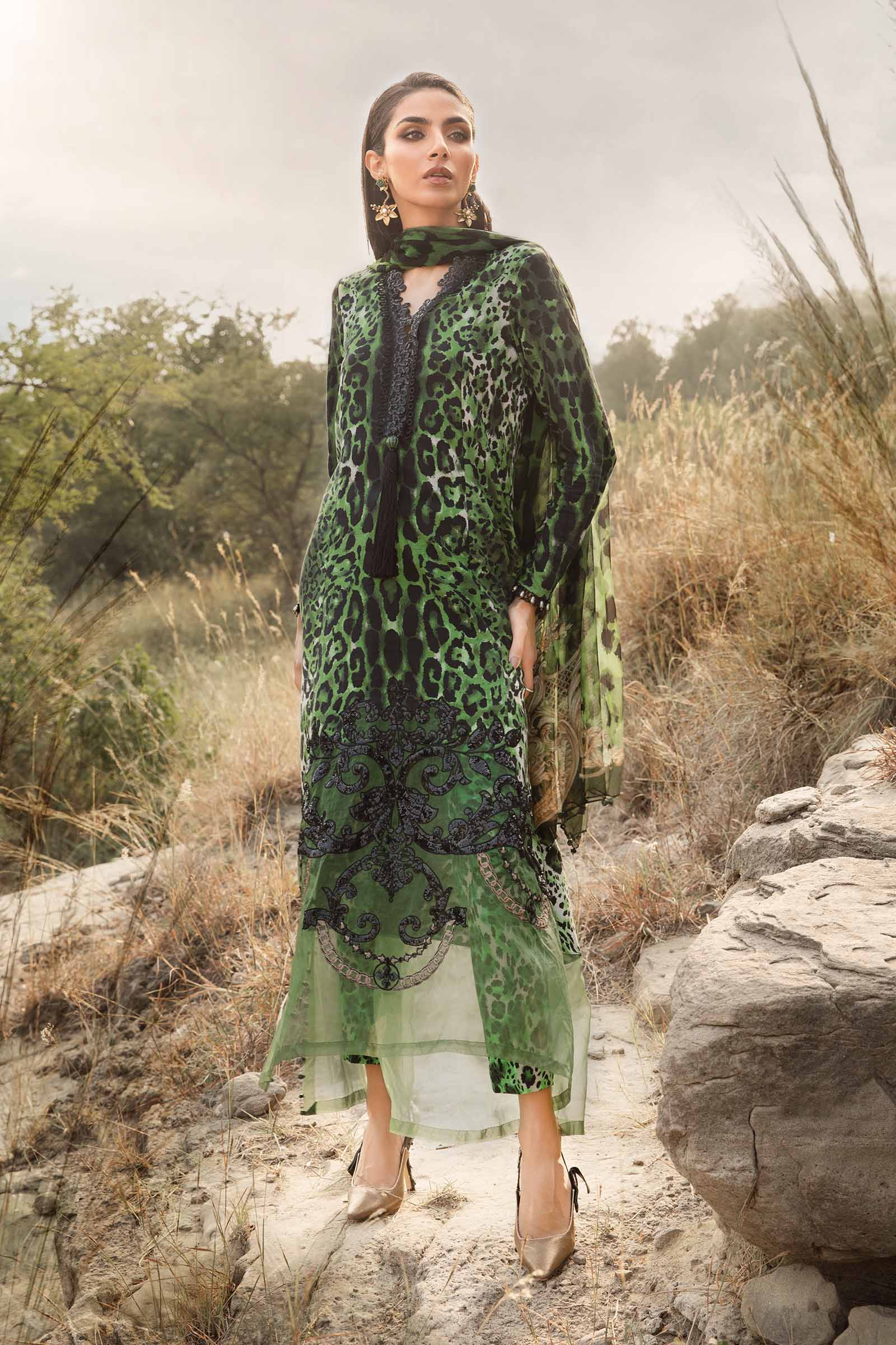 Printed Linen Collection - Maria B - 017