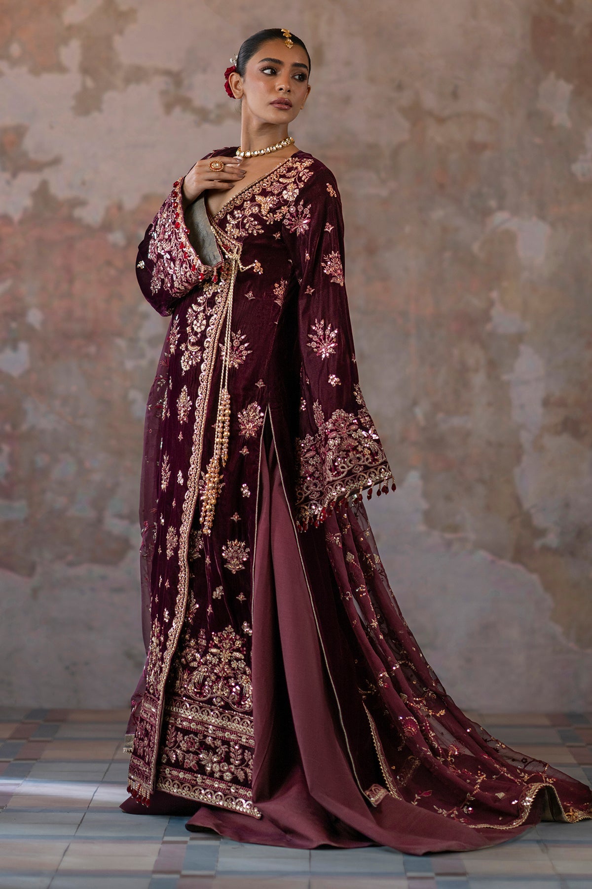 EMAAN ADEEL SAANJH LUXURY VELVET FORMAL '24 (03)