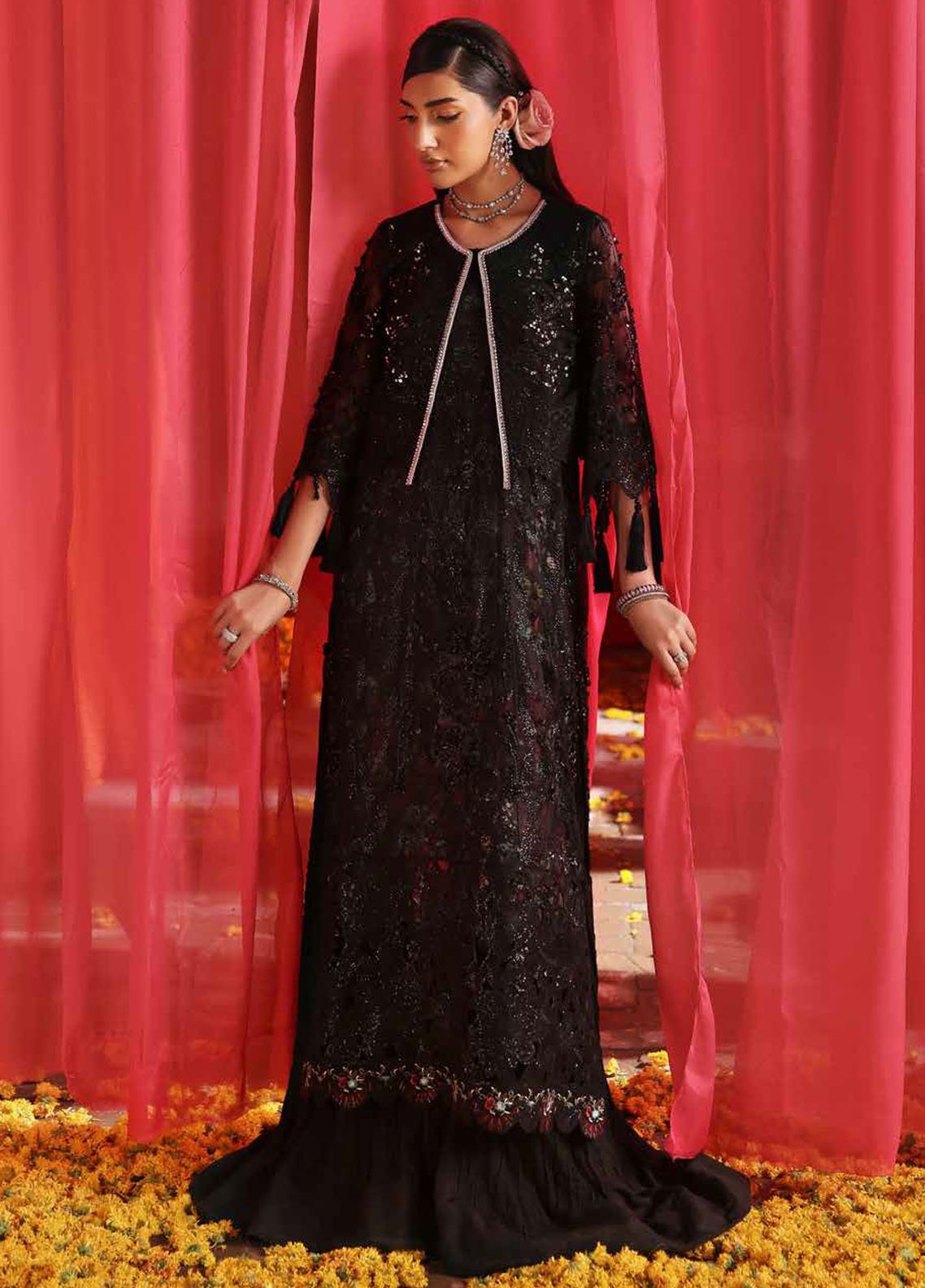 Nureh Jhoomro Custom Stitched 3Pc Suit NL-87B
