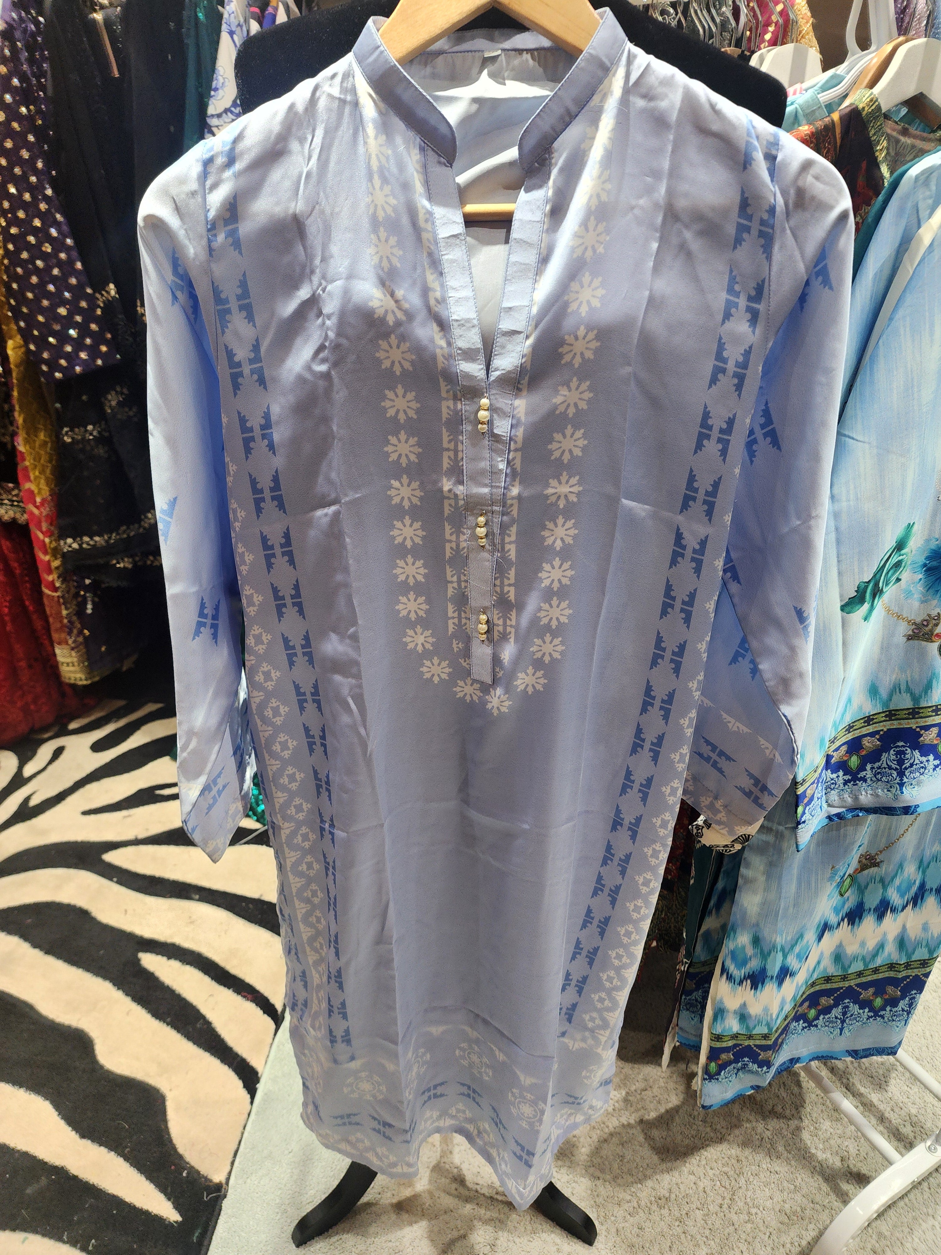 PRINTED SILK STITCHED KURTI