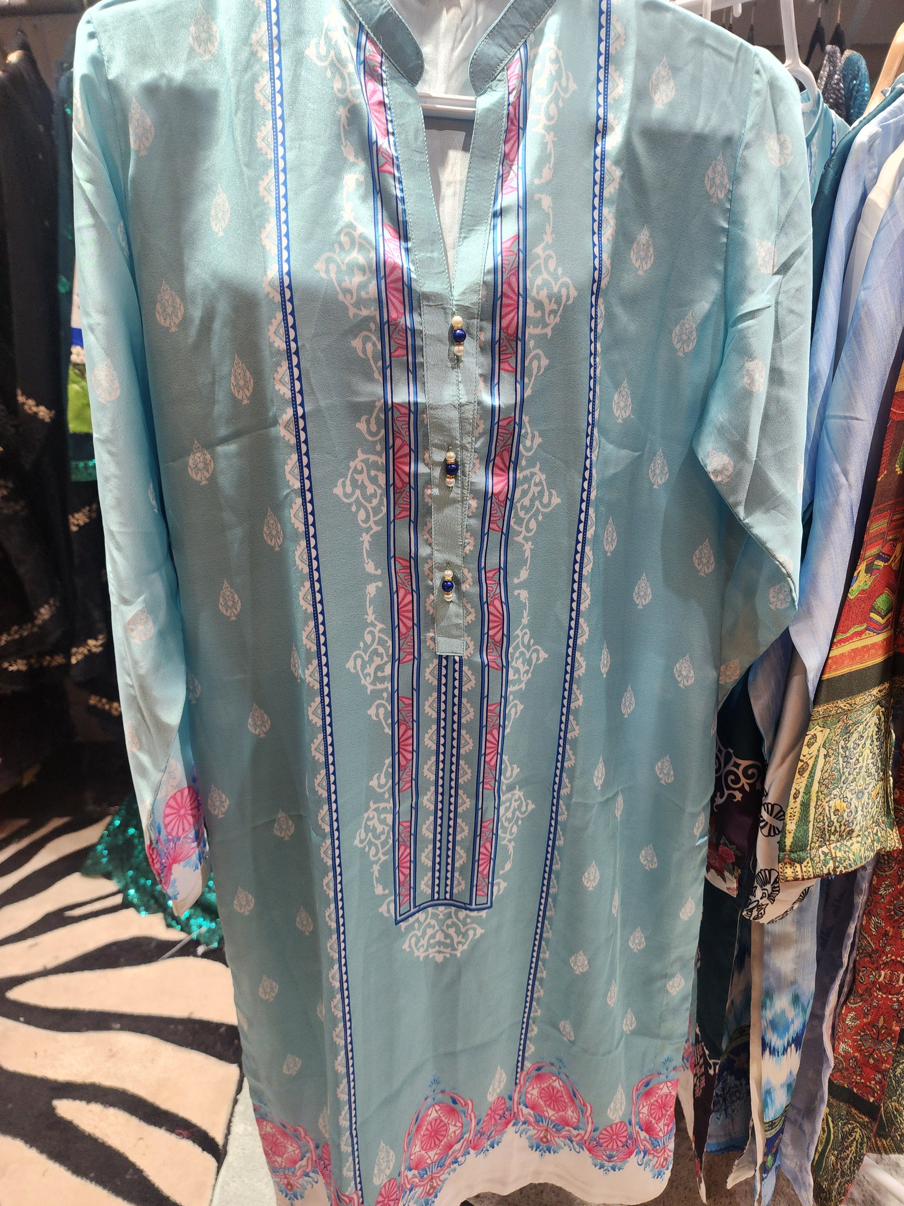 PRINTED SILK STITCHED KURTI