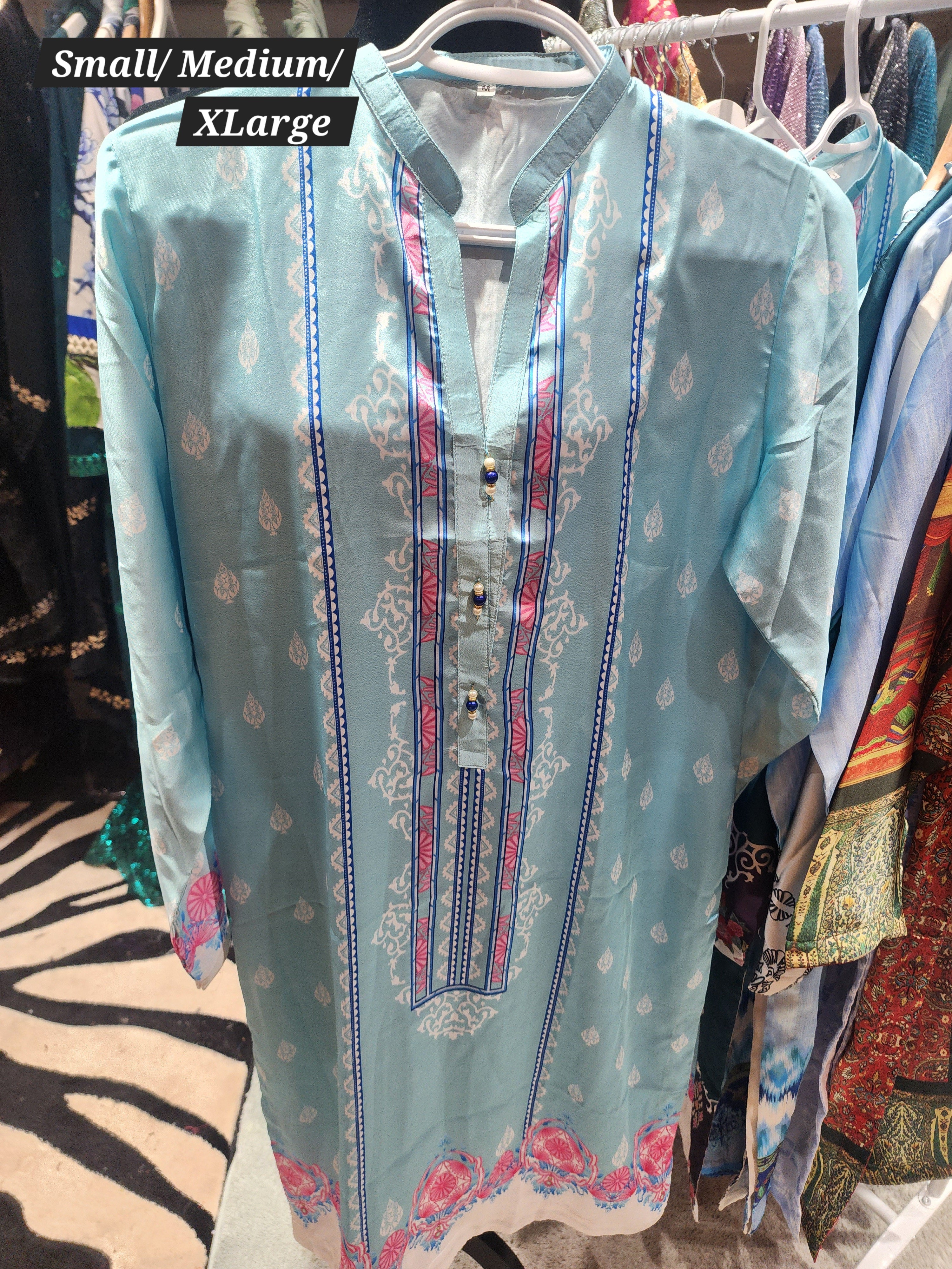 PRINTED SILK STITCHED KURTI