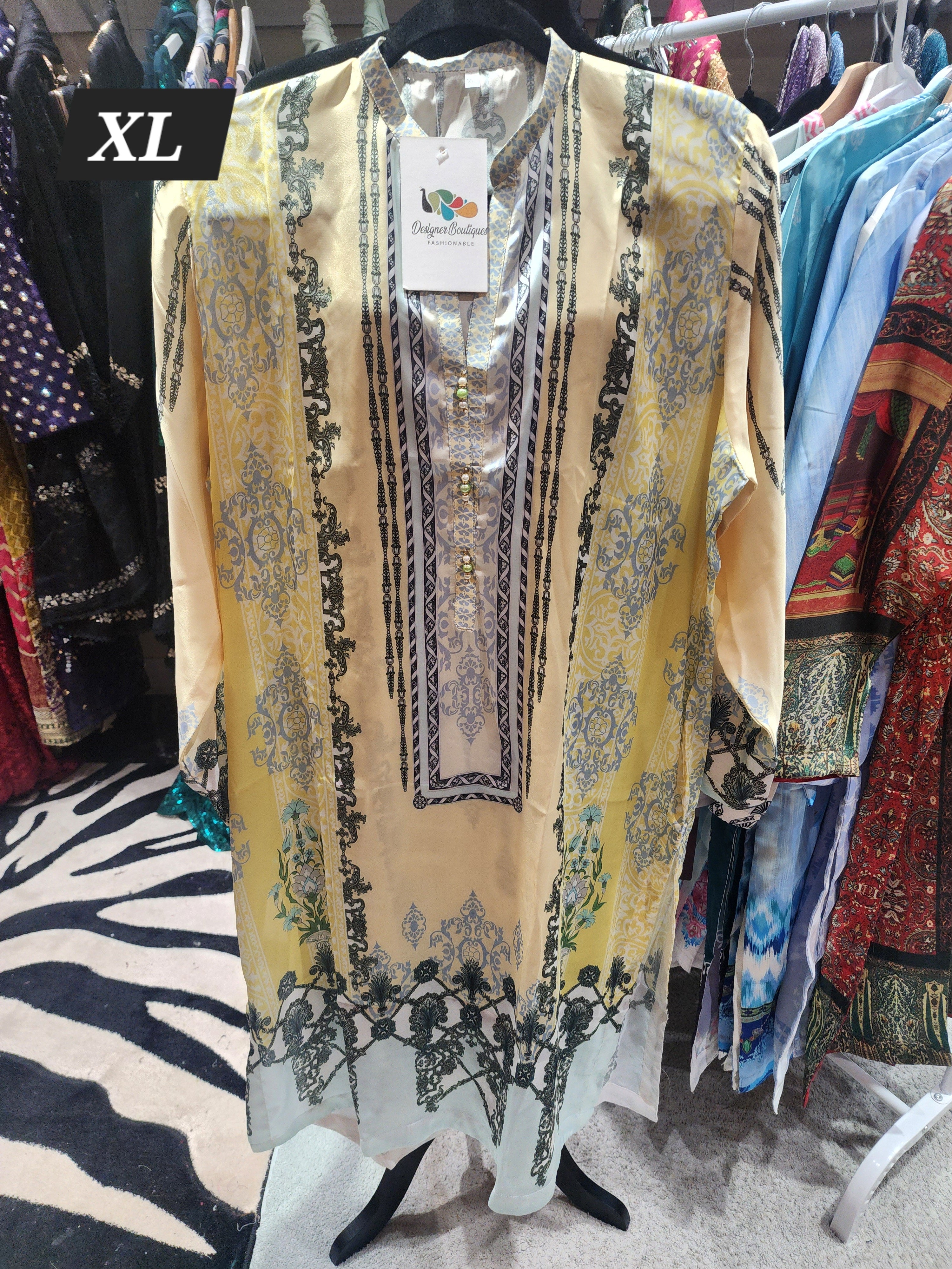 PRINTED SILK STITCHED KURTI