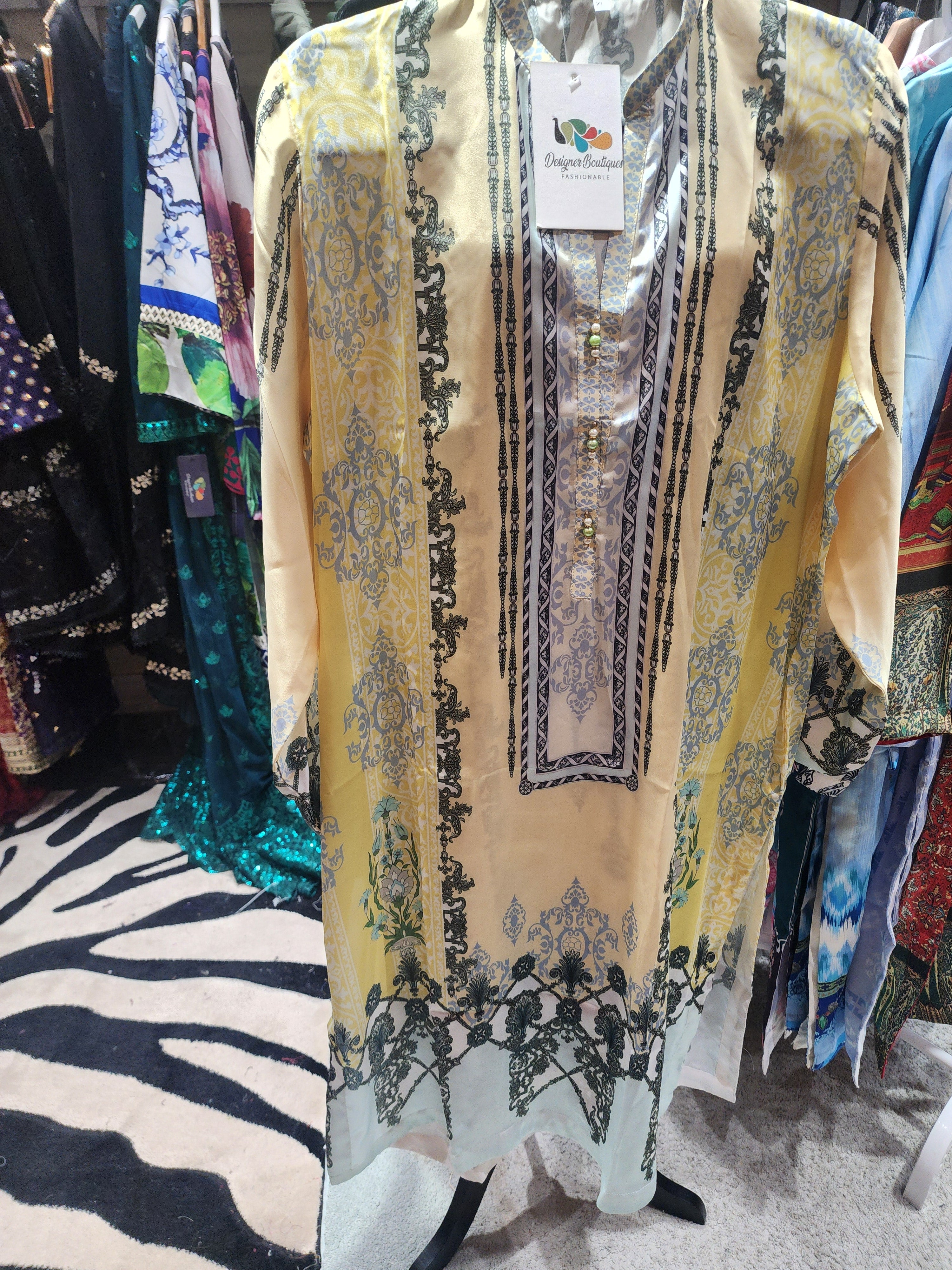 PRINTED SILK STITCHED KURTI