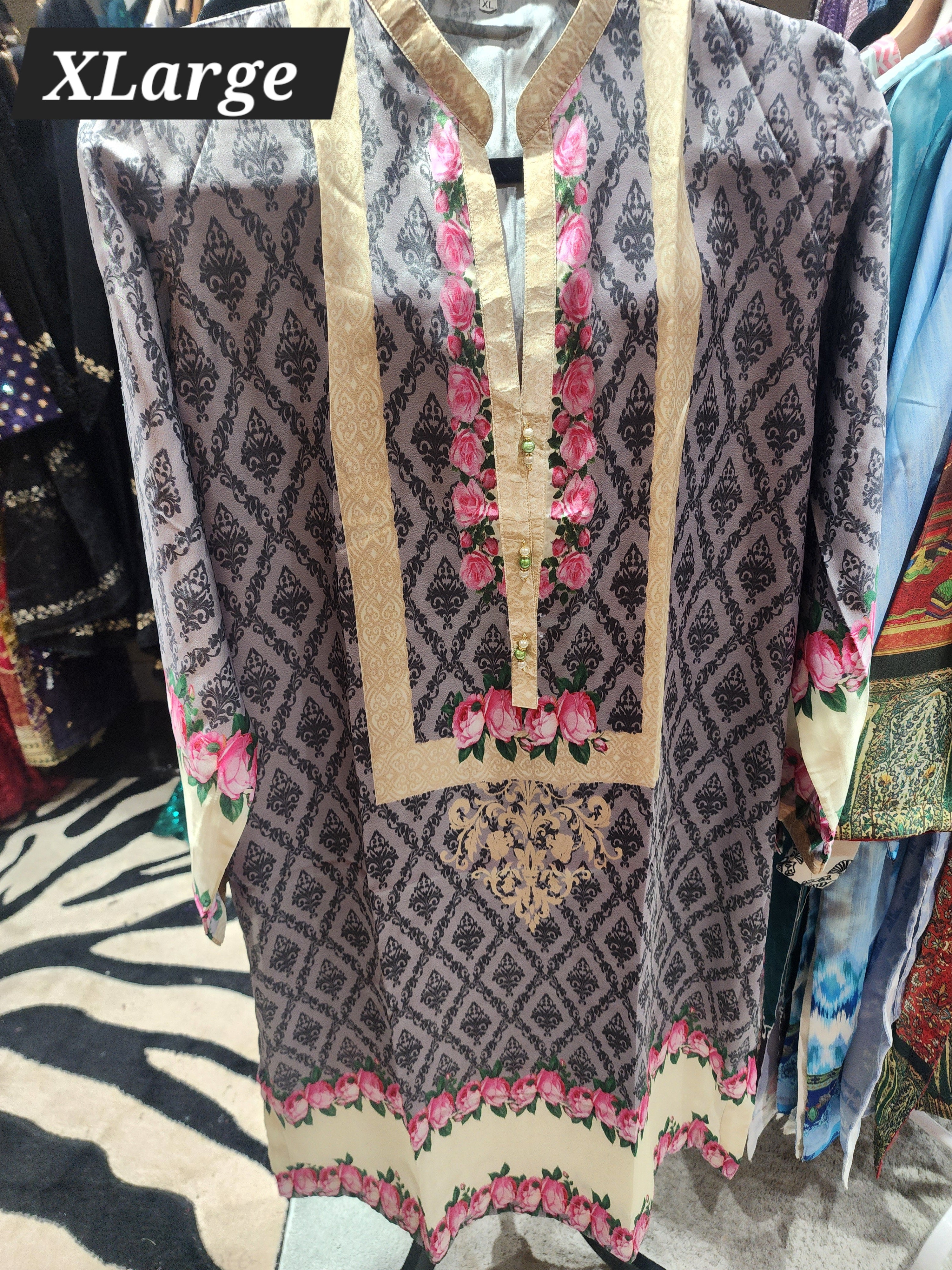 PRINTED SILK STITCHED KURTI