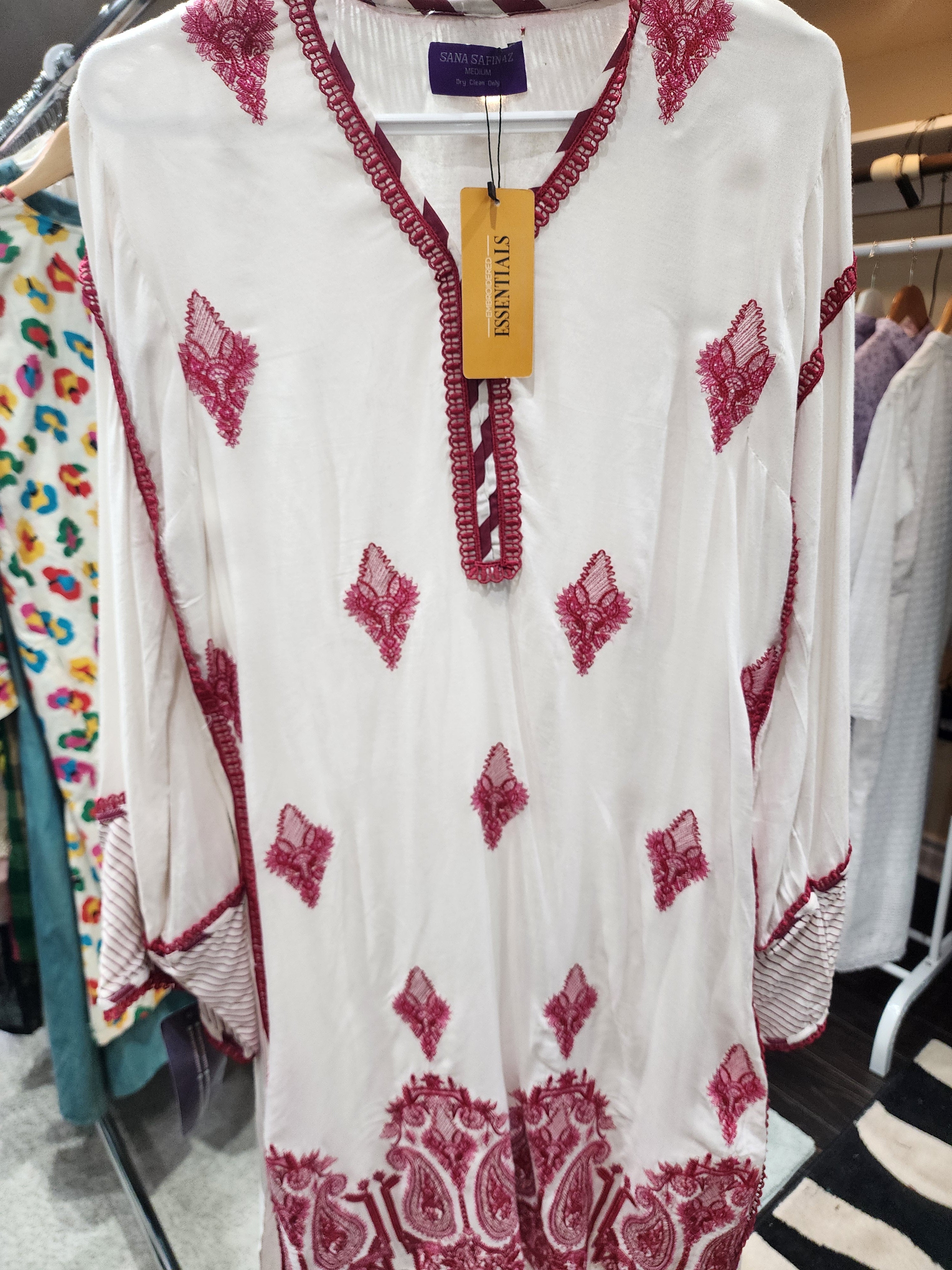 Sanasafinaz Embroidered Stitched Pret Kurta