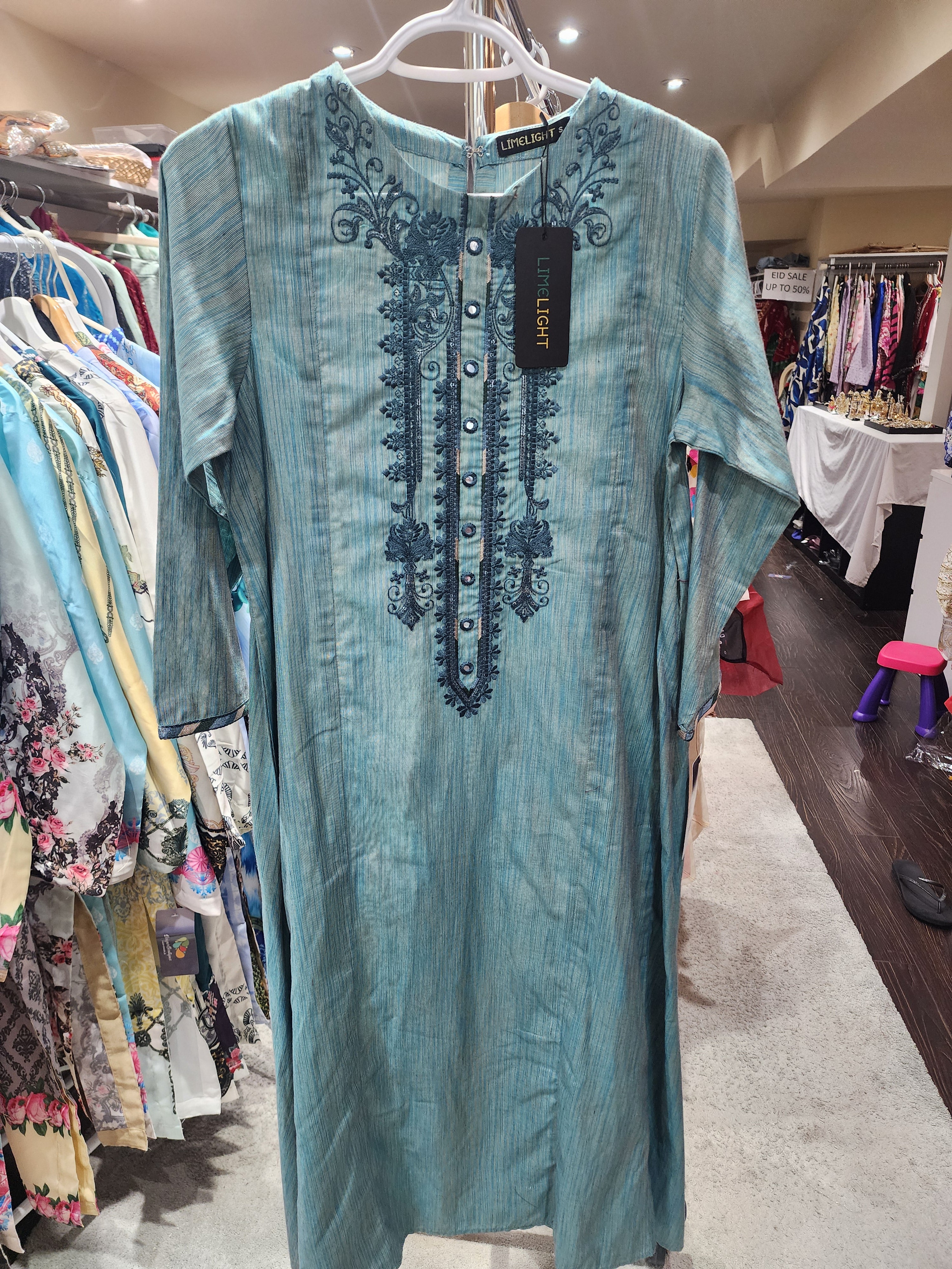 Limelight  Embroidered Stitched Long  Maxi Gown Kurta