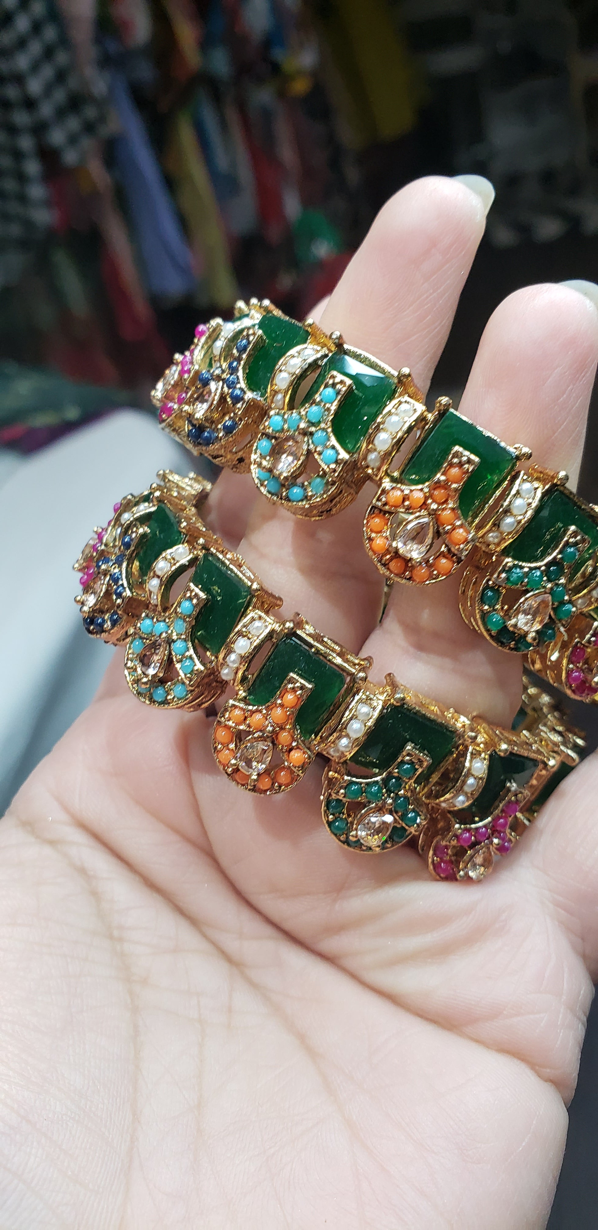 Original Pakistan openable adjustable 2 piece set bangles