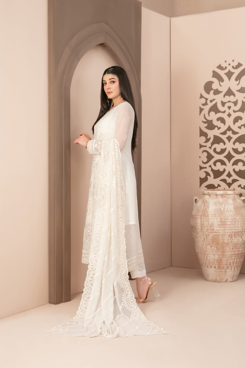 Tawakkal 3 piece chiffon dress D-1248 - Alani