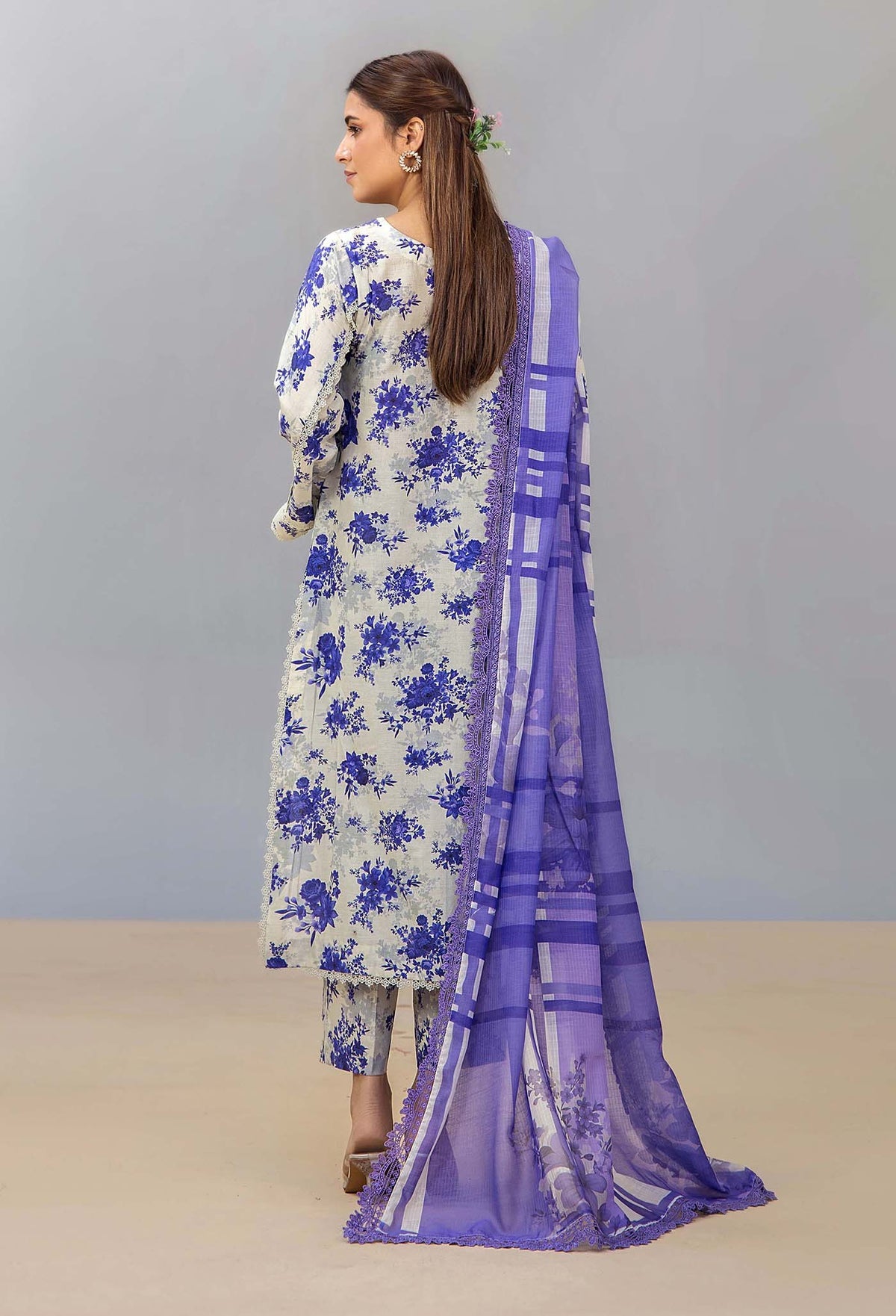 ADNAN'S LIBAS Printed &Embroidered Ready To Wear Stitched 3PC.