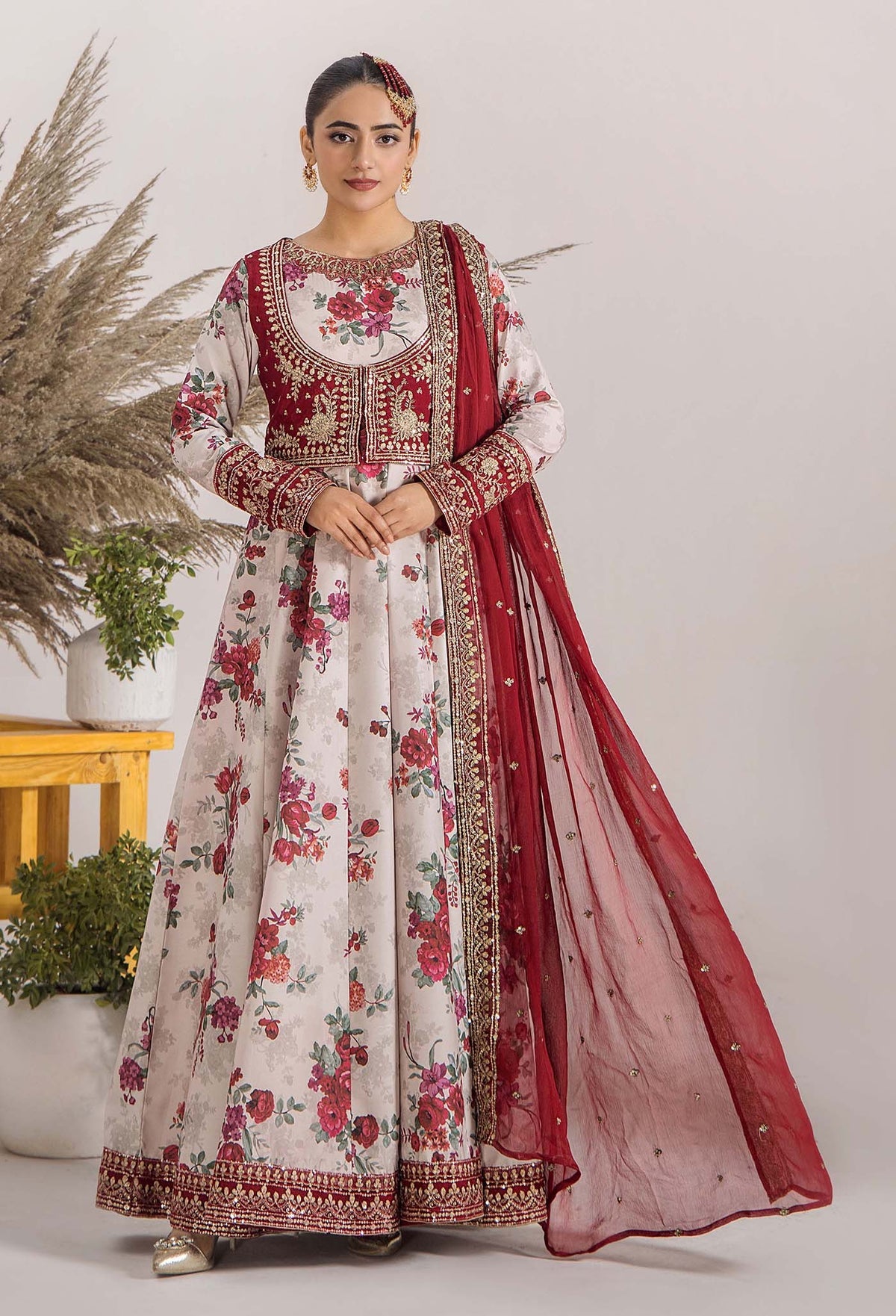 ADNAN'S LIBAS LUXURY LONG MAXI GOWN STYLE.