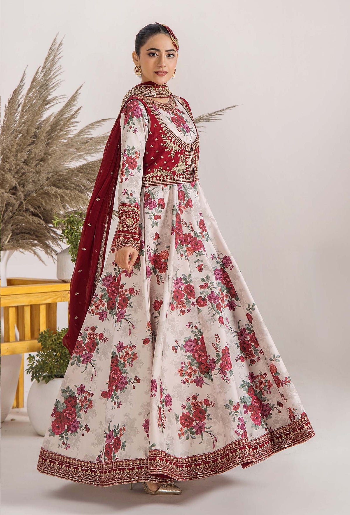 ADNAN'S LIBAS LUXURY LONG MAXI GOWN STYLE.