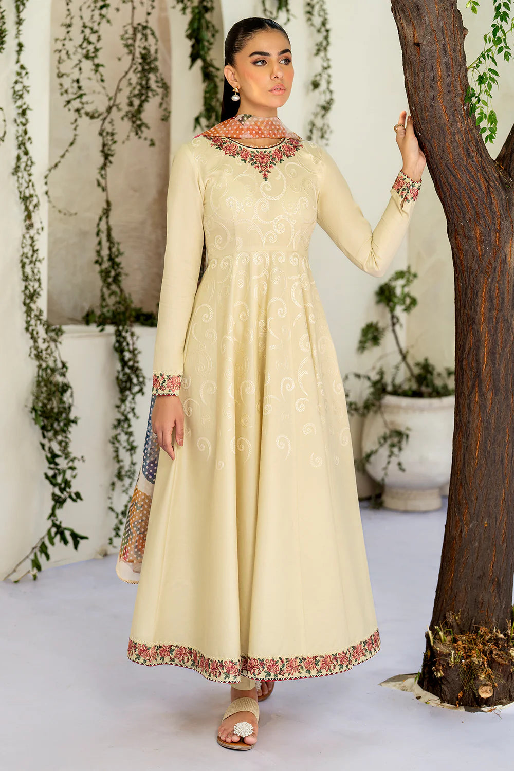 EMBROIDERED DOBBY LAWN RTW-1202