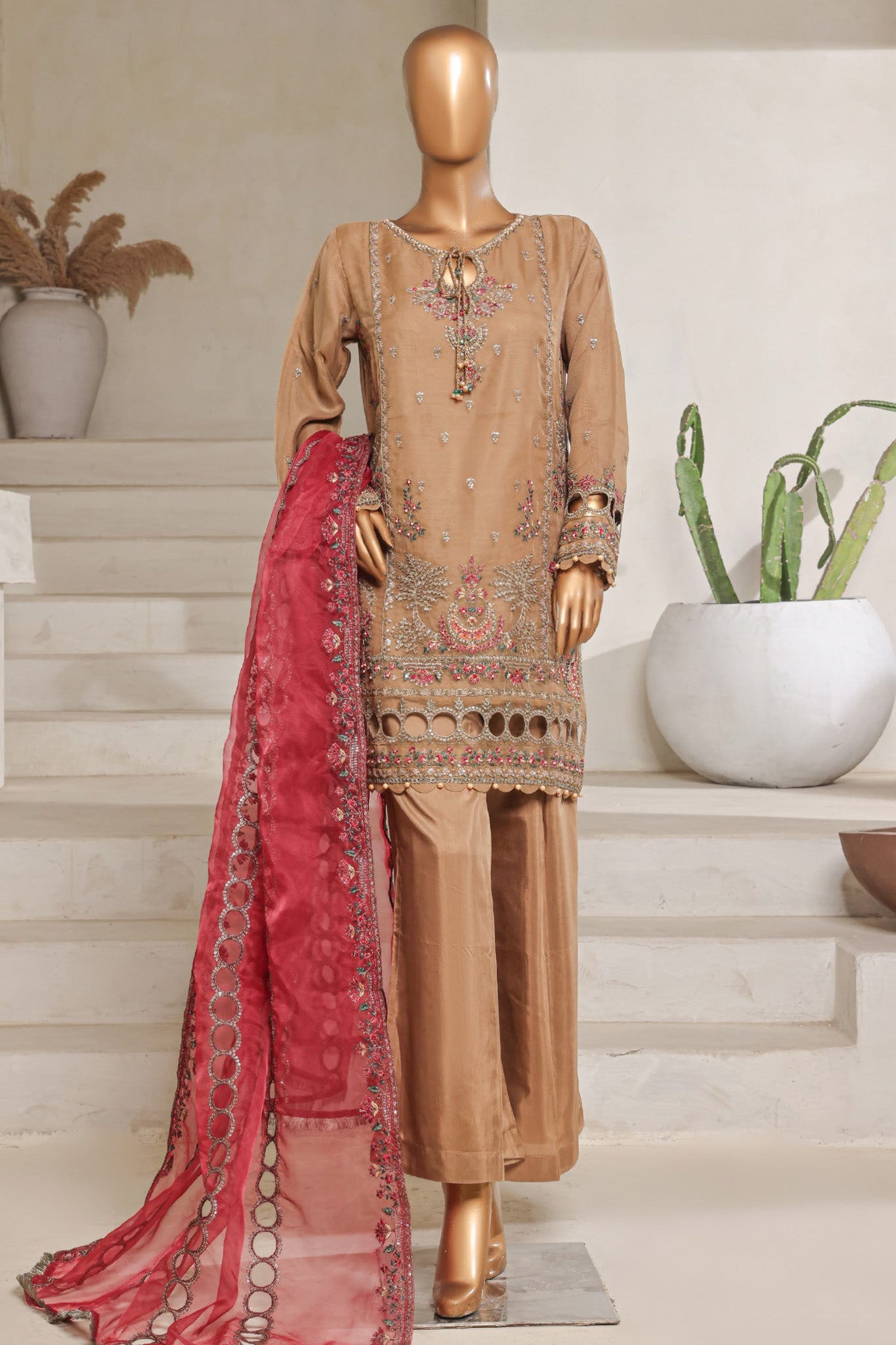 Mahpara by Sada Bahar Stitched 3 Piece Festive Formals Vol-16 Collection'2025-B-22-Cheko