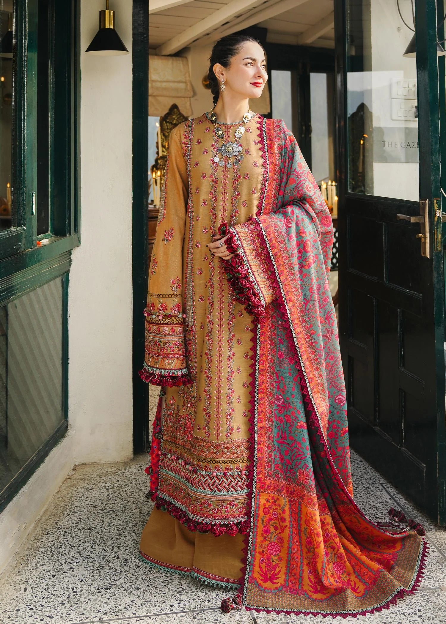 Winter Shawl'24 Collection - Hussain Rehar - Horain