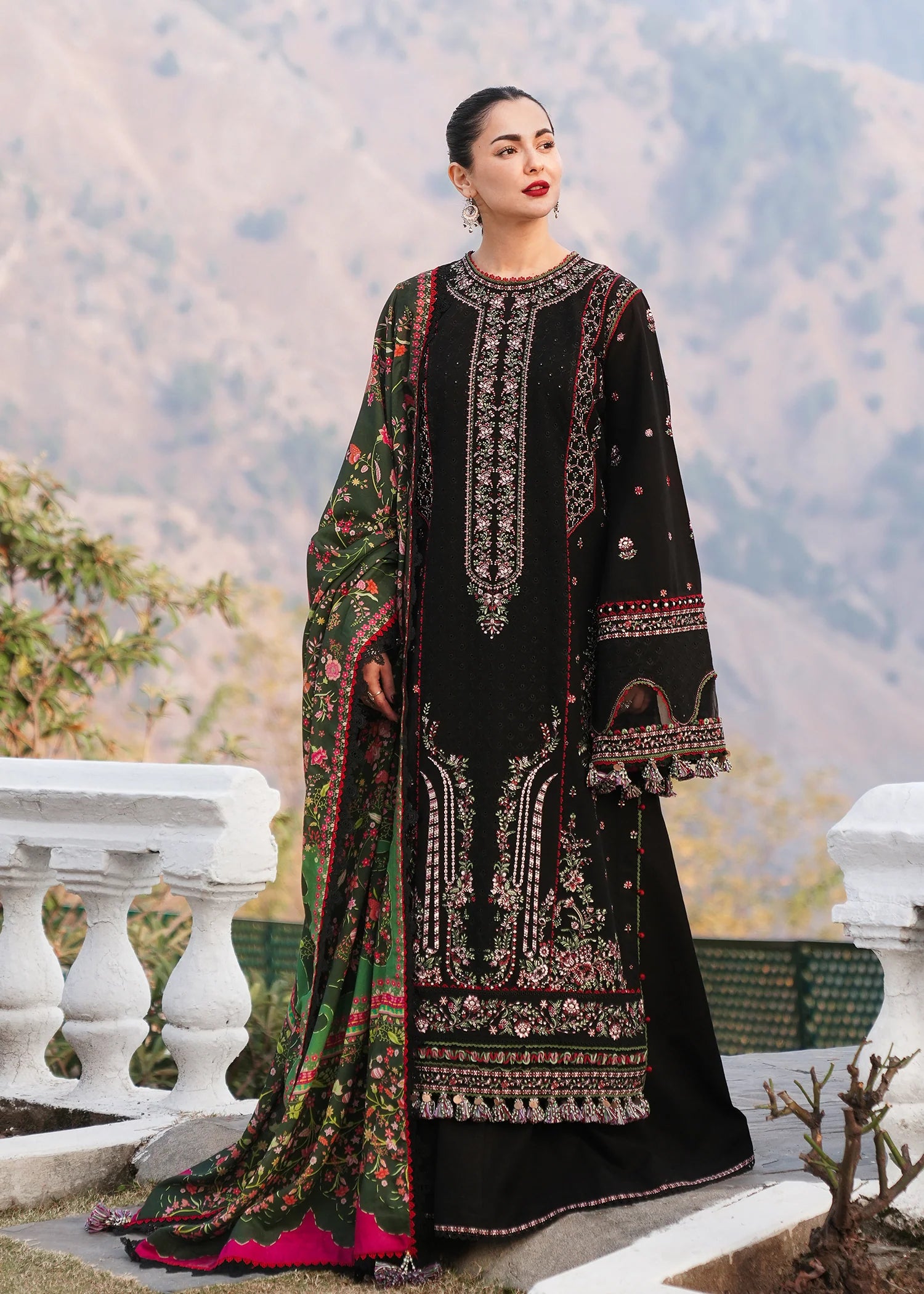 Winter Shawl'24 Collection - Hussain Rehar - Zobia