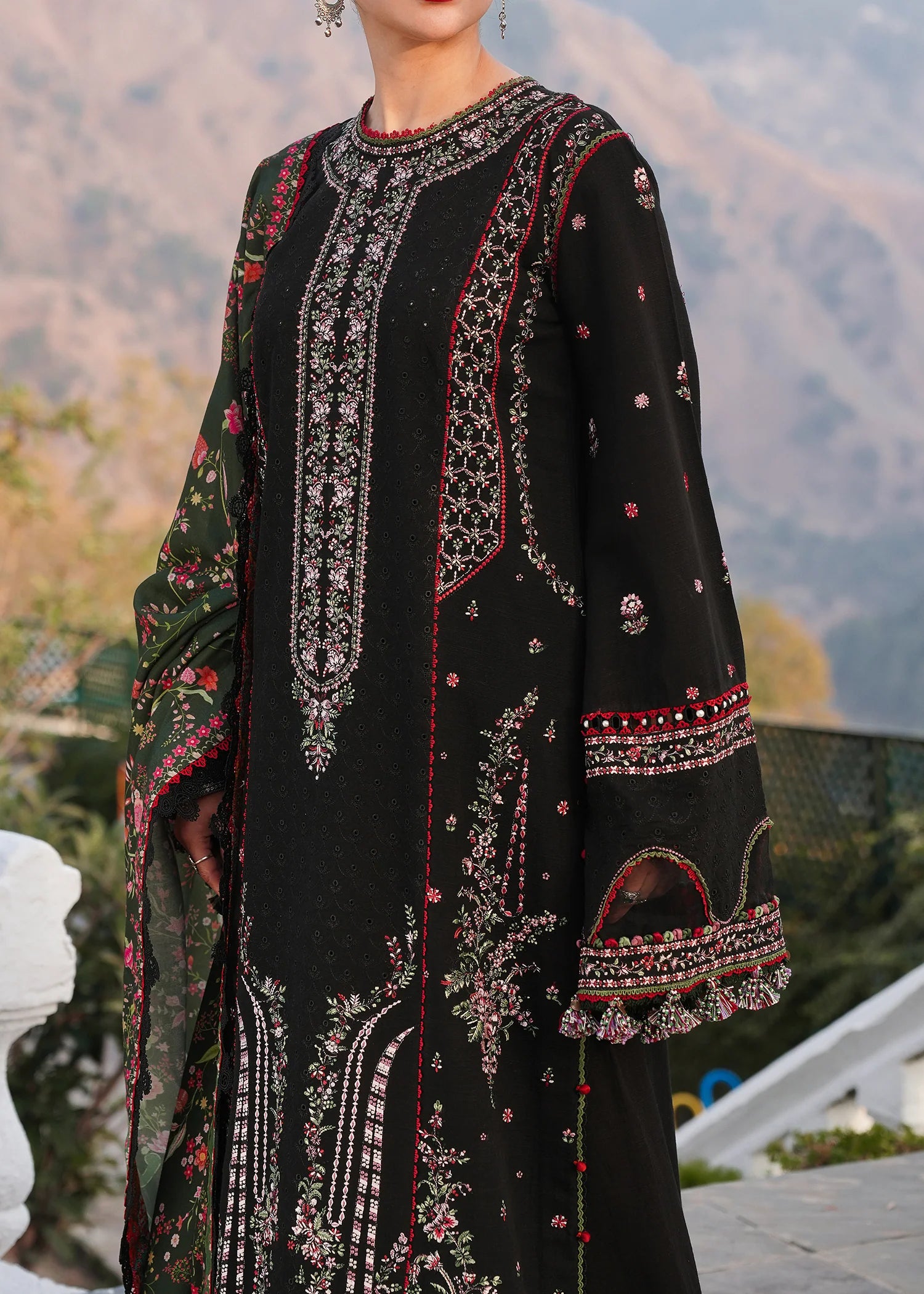 Winter Shawl'24 Collection - Hussain Rehar - Zobia