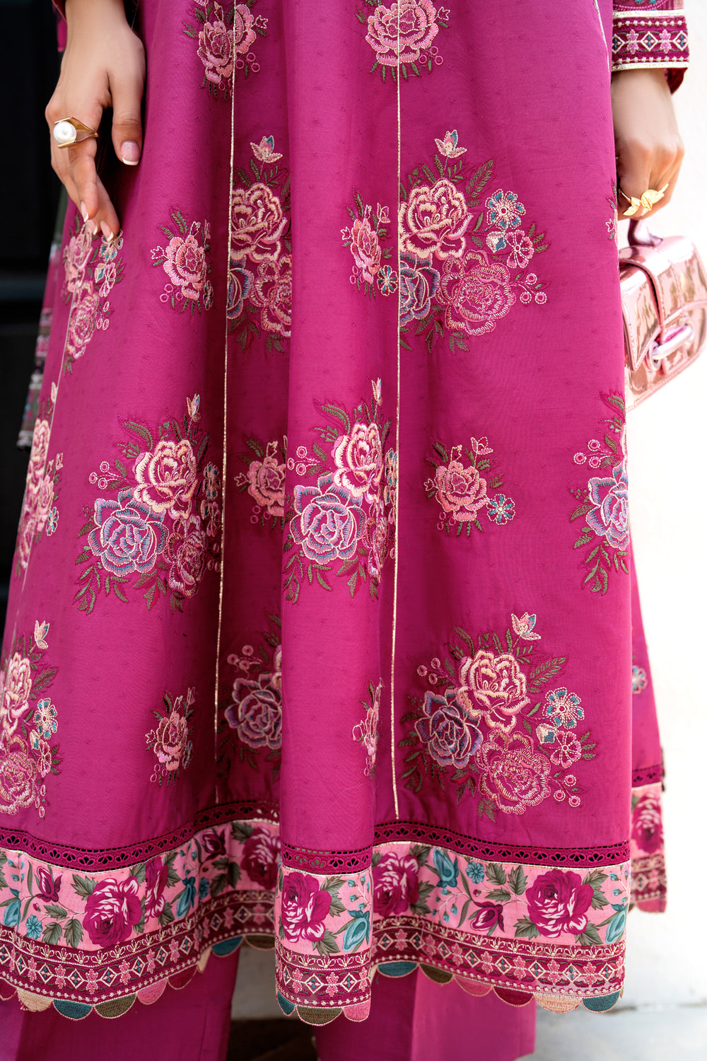 XENIA LUXURY LONG MAXI GOWN STITCHED 3PC.
