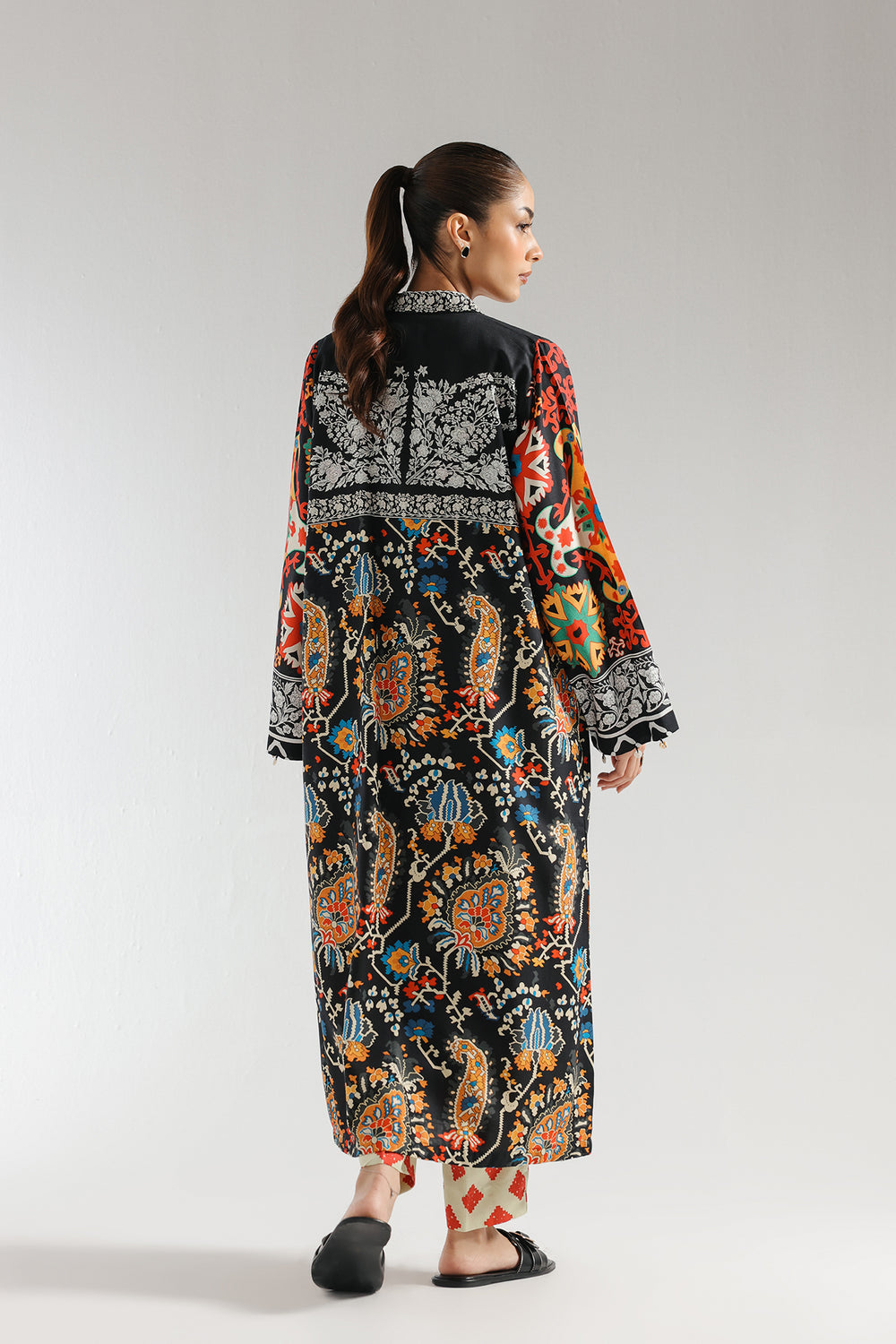 Ethnic Full Cardigan set .