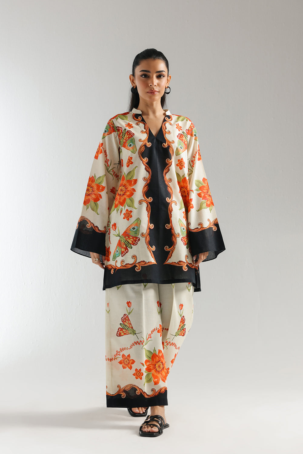Ethnic Stitched Co order set .