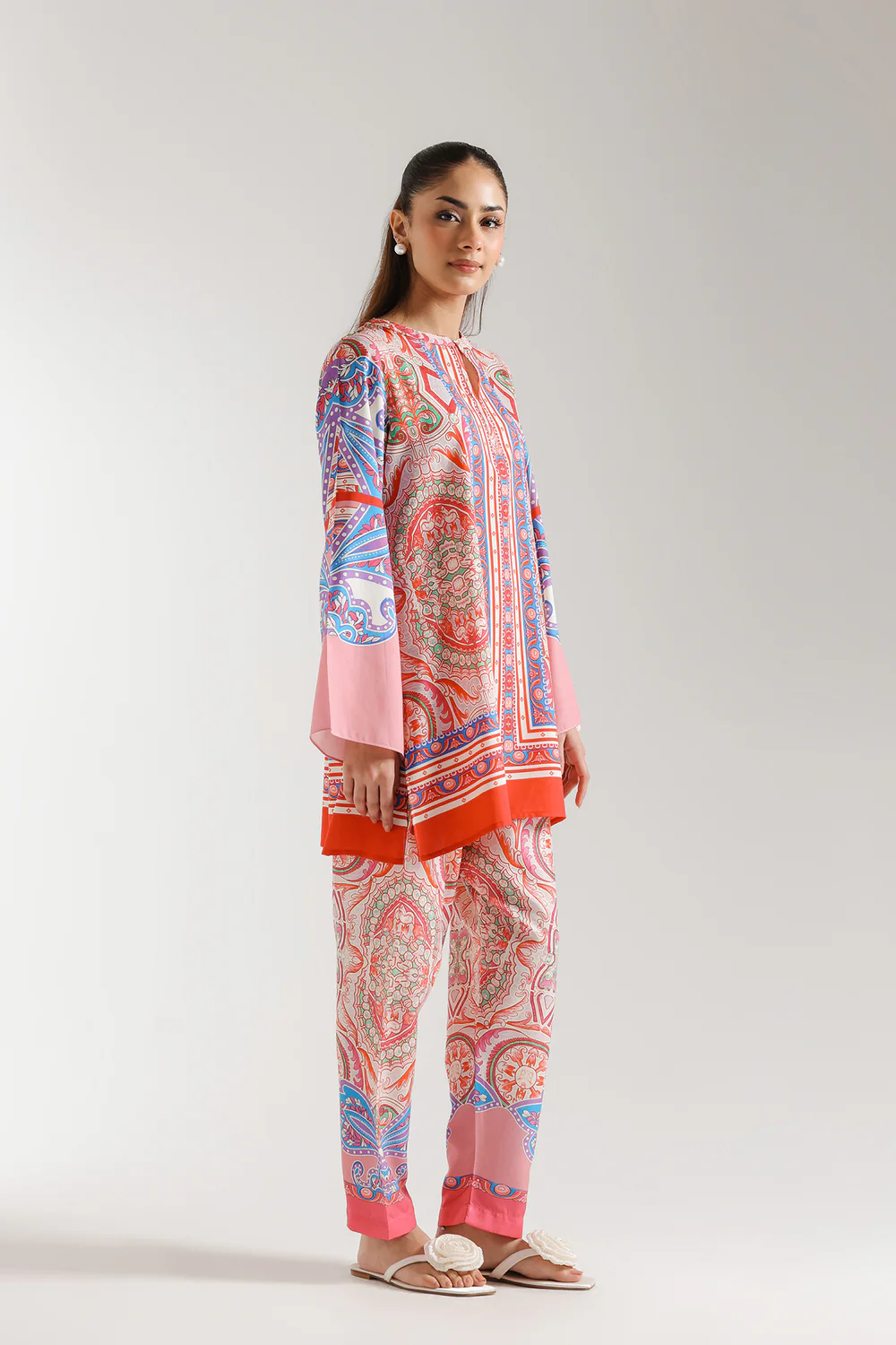 Ethnic Stitched Co order set