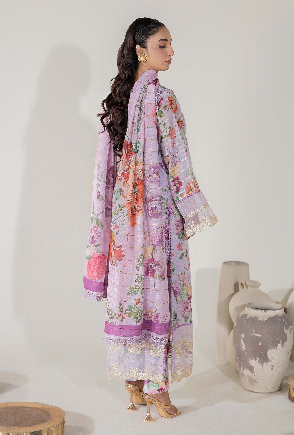 ADNAN Libies Embroidered Stitched 3PC
