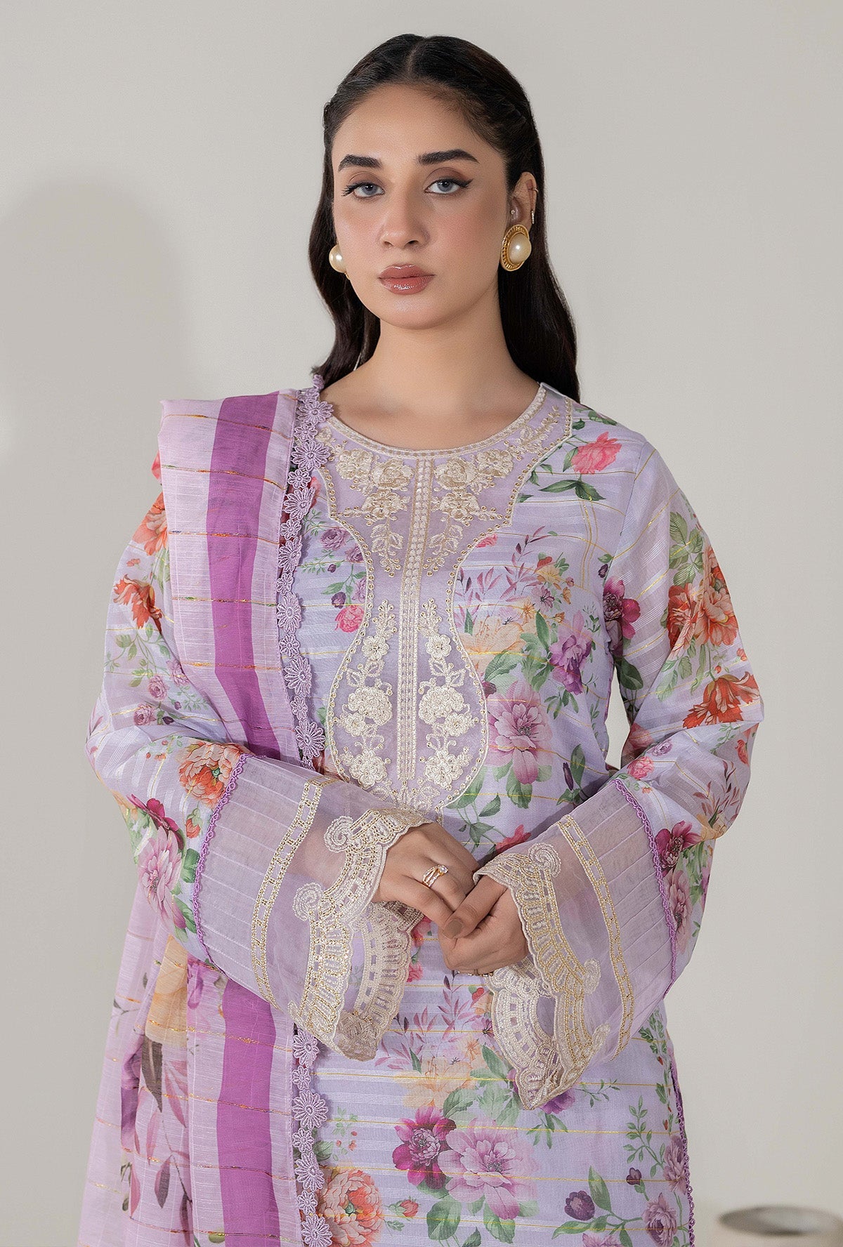 ADNAN Libies Embroidered Stitched 3PC
