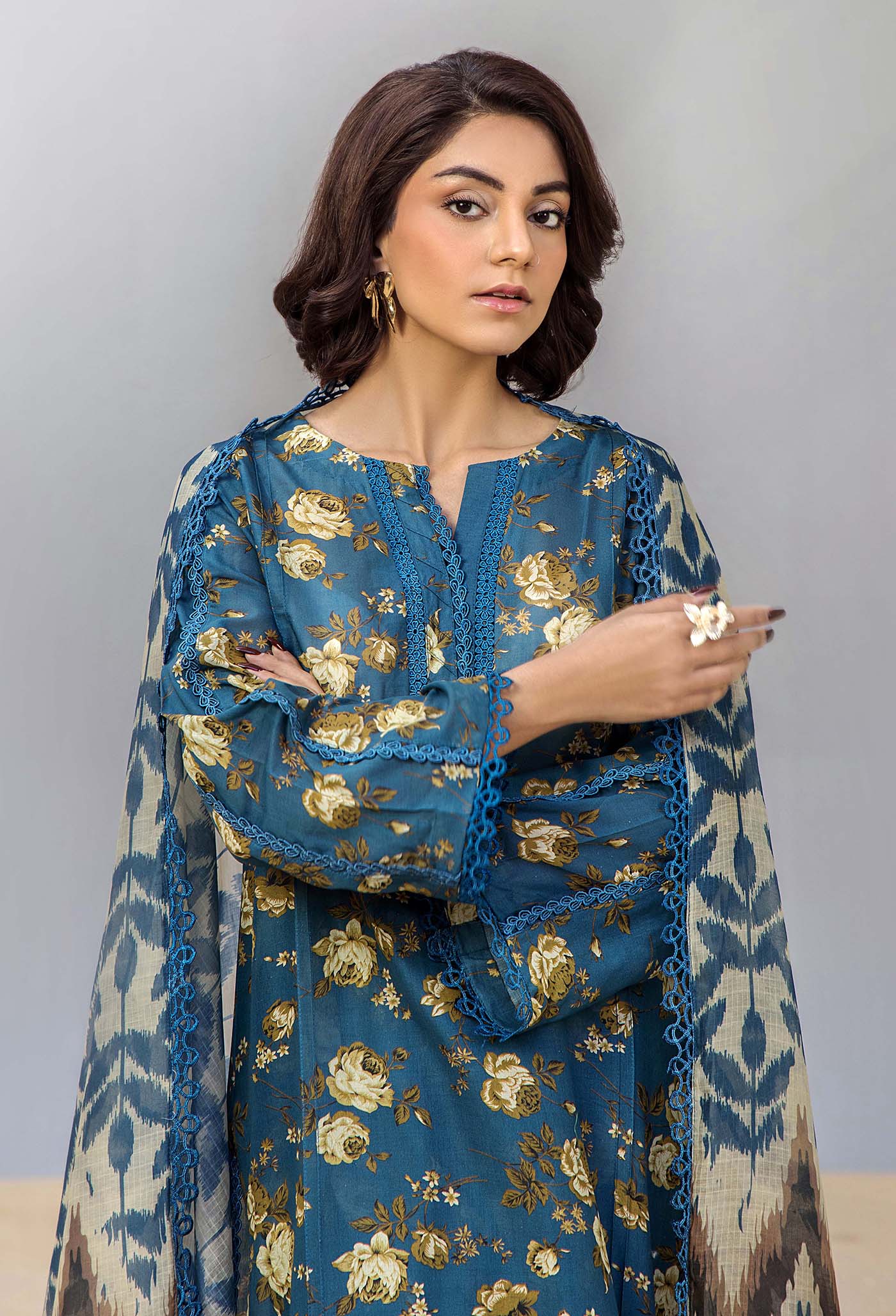 ADNAN Libies Stitched 3PC