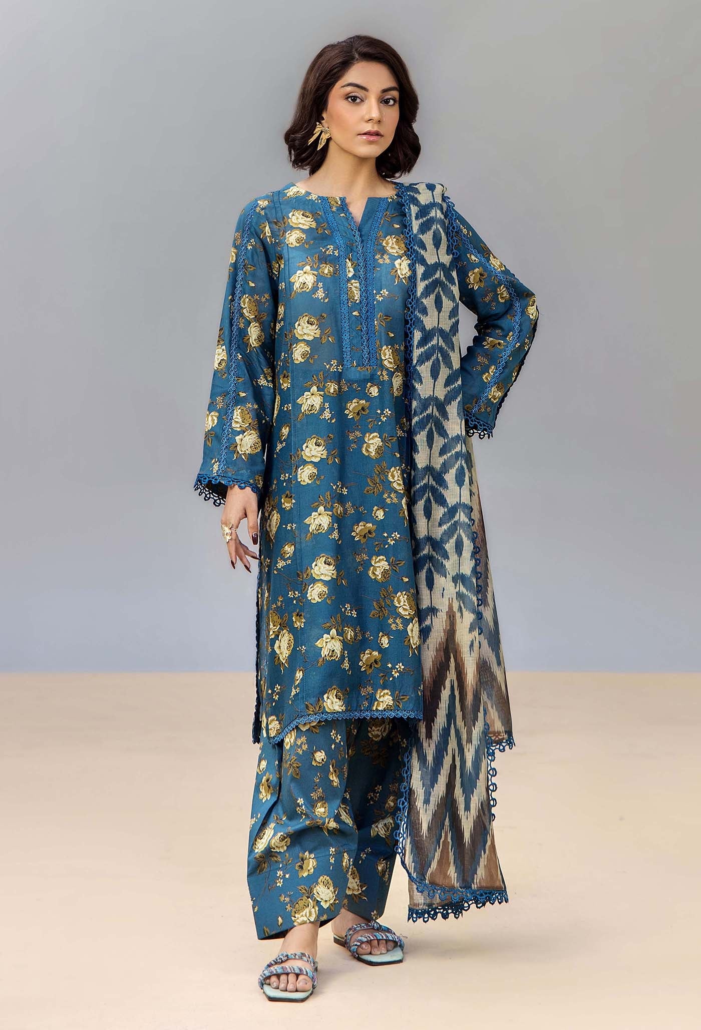 ADNAN Libies Stitched 3PC