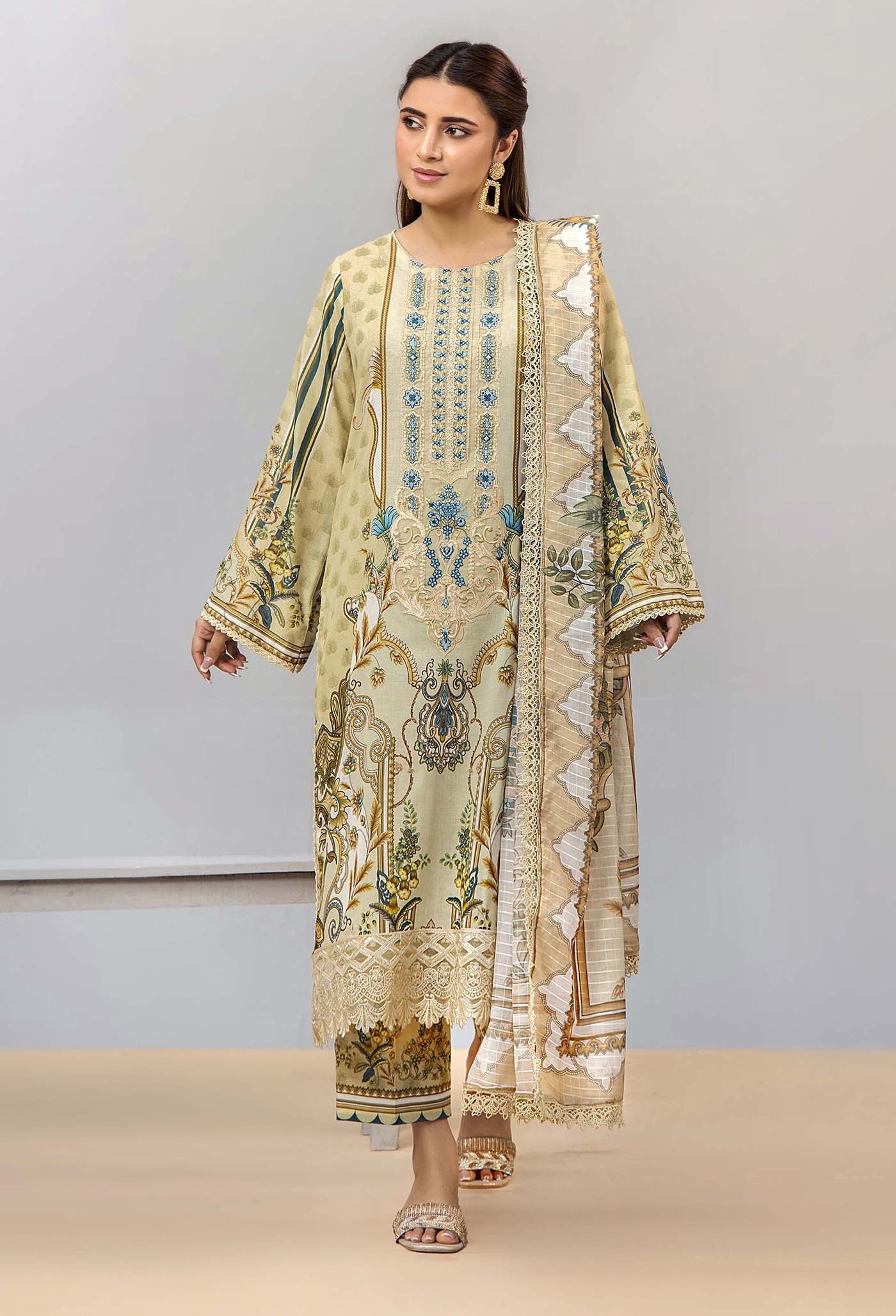 ADNAN Libies Stitched 3PC