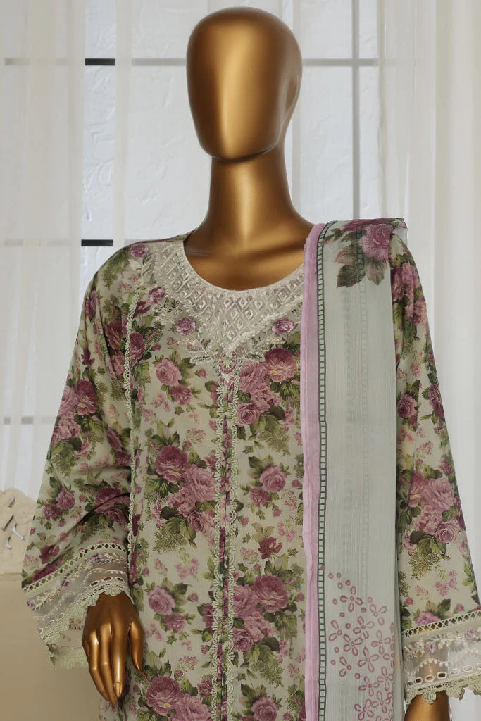 Sada Bahar Stitched 3 Piece Festive Emb Lawn Vol-02 Collection'2025-D-106-Pista