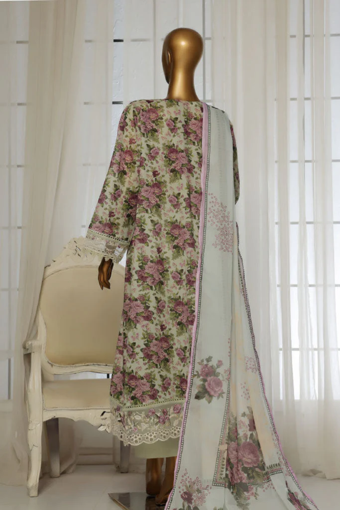 Sada Bahar Stitched 3 Piece Festive Emb Lawn Vol-02 Collection'2025-D-106-Pista
