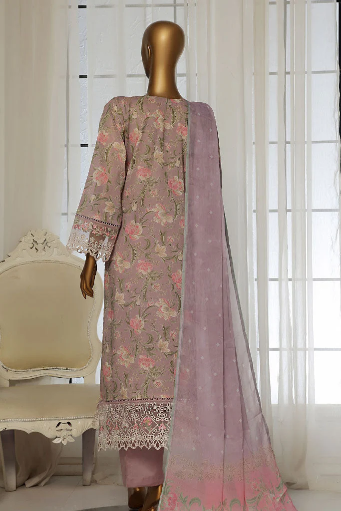 Sada Bahar Stitched 3 Piece Festive Emb Lawn Vol-02 Collection'2025-D-106-Pista