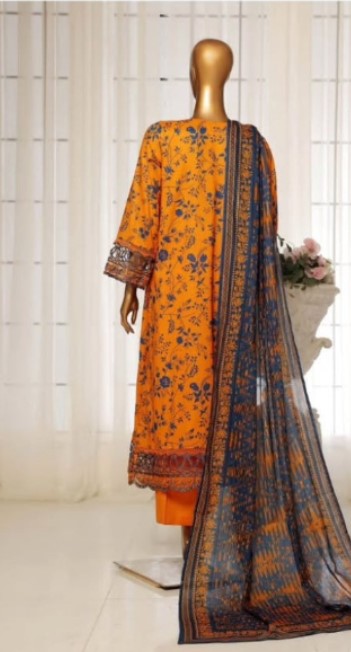 Sadabahar Embroidery Stitched 3Pc
