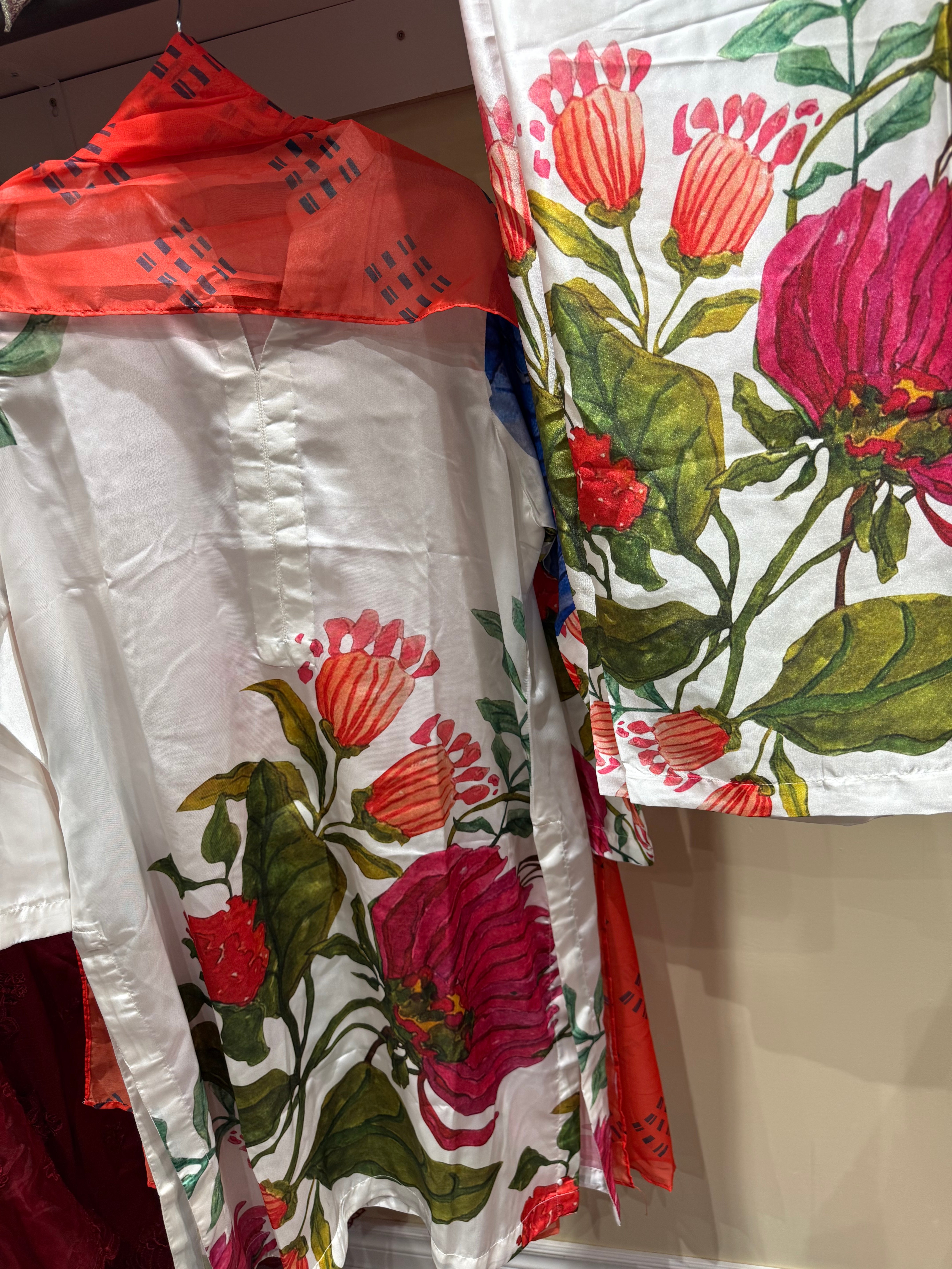 Original Pakistani Printed Silk co order set with duppta