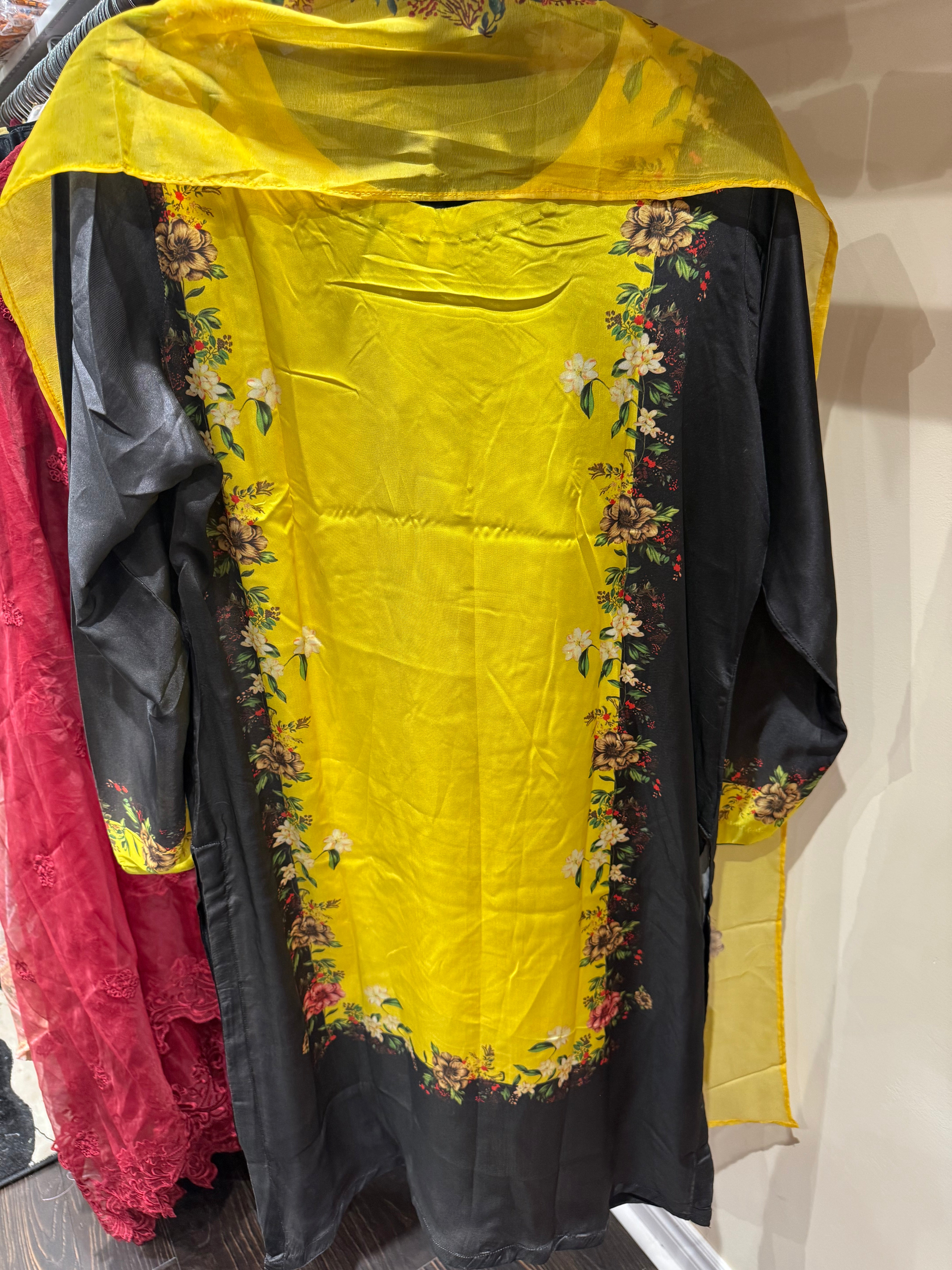 Original Pakistani Printed Silk co order set with duppta
